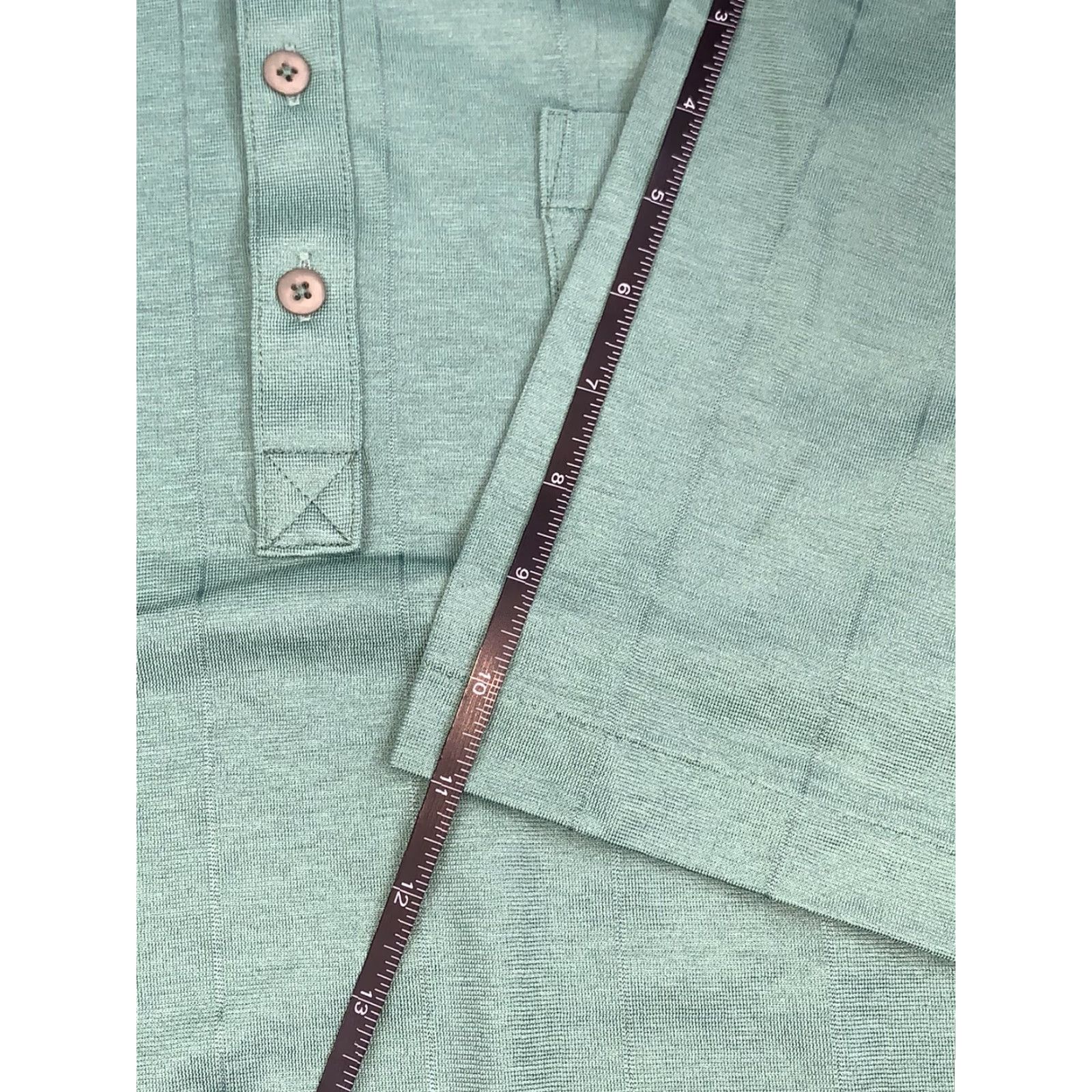 Enro ENRO Polo Shirt Mens XL Green Short Sleeve Striped Golf 2868 Size US XL / EU 56 / 4 - 5 Thumbnail