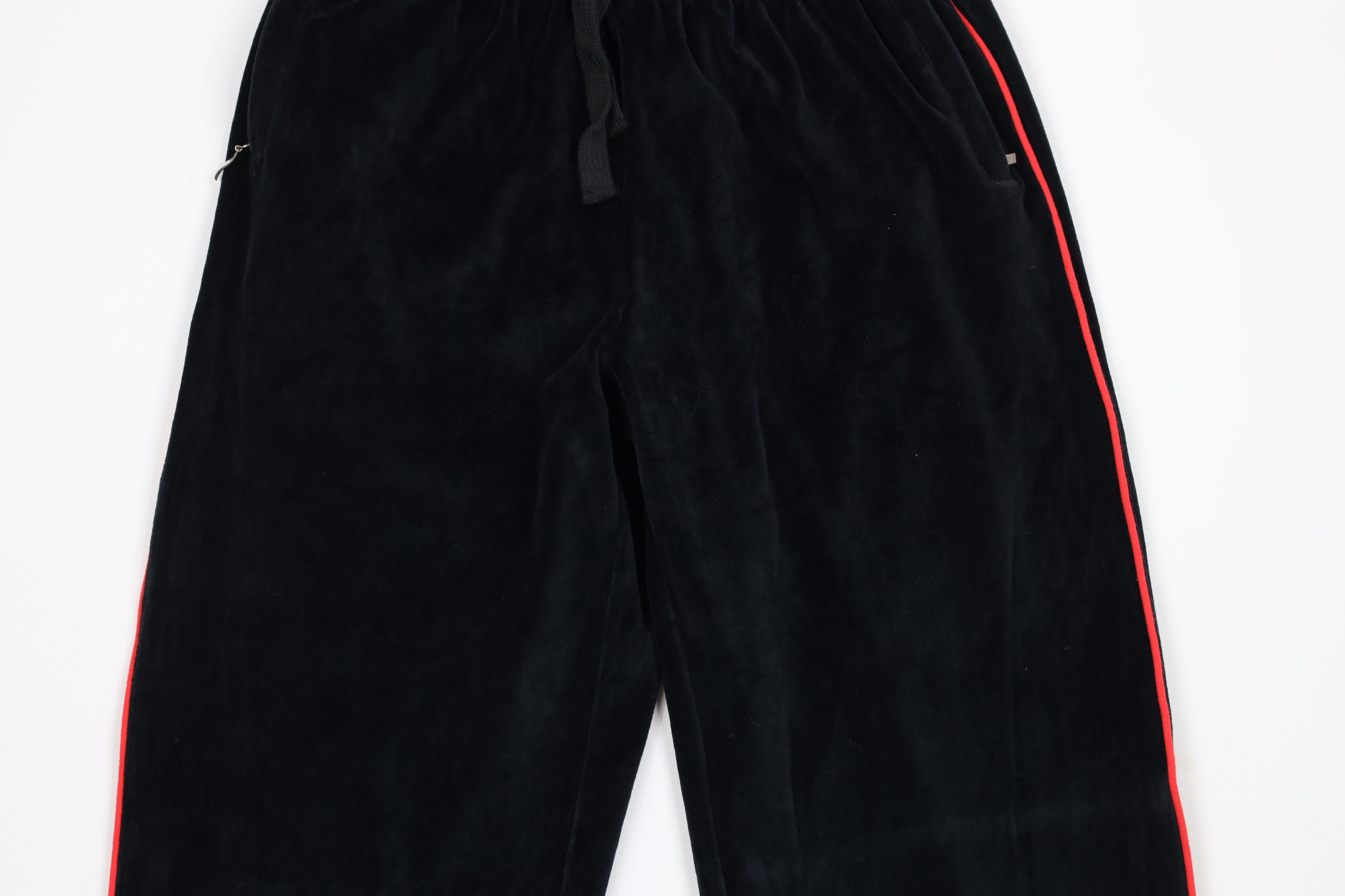 Vintage Deadstock Vintage Y2K Streetwear Velour Wide Leg Sweatpants Size US 34 / EU 50 - 3 Thumbnail