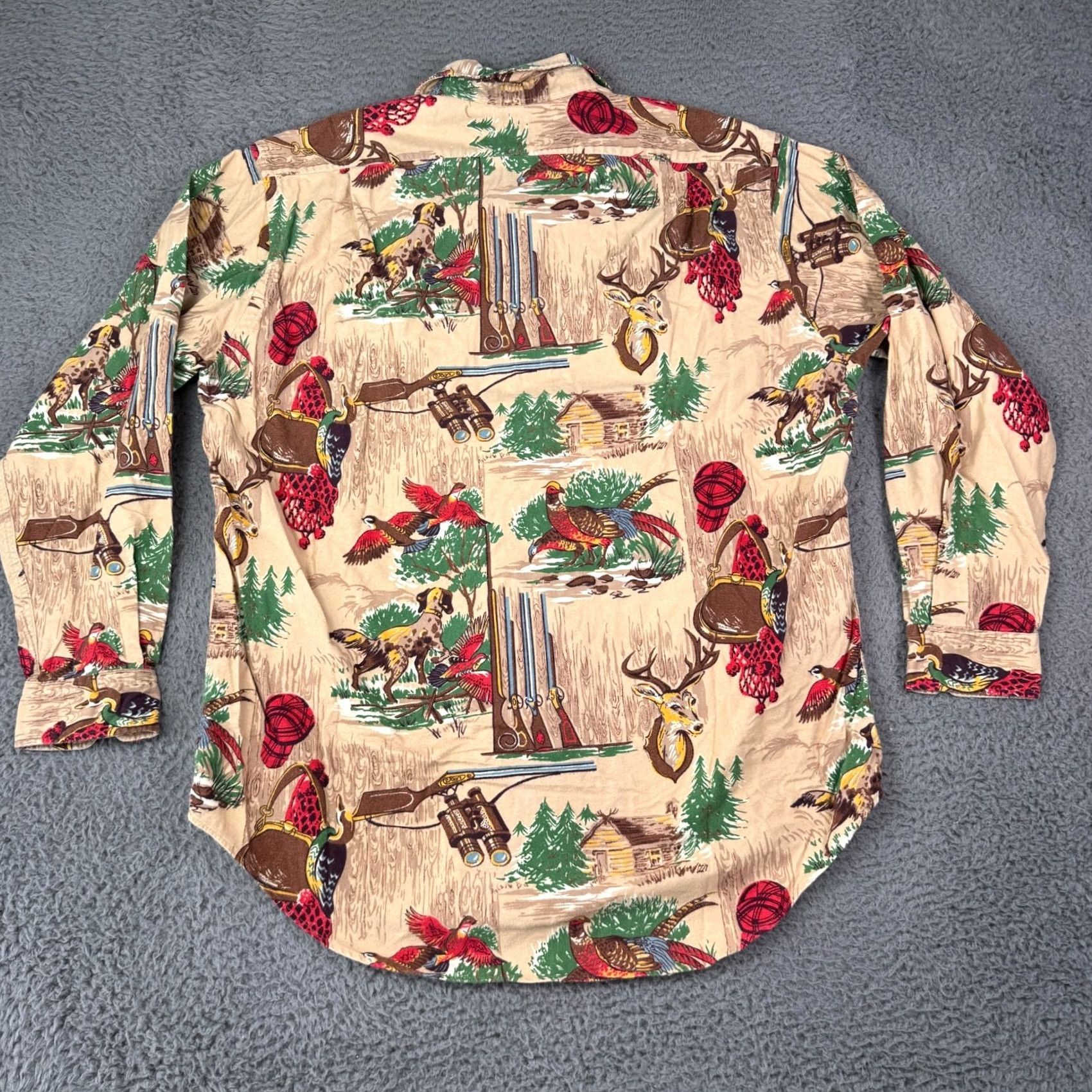 Polo Ralph Lauren VINTAGE Polo Ralph Lauren Shirt Mens L Quail Hunting Country Sportsman USA 90s Size US L / EU 52-54 / 3 - 5 Thumbnail