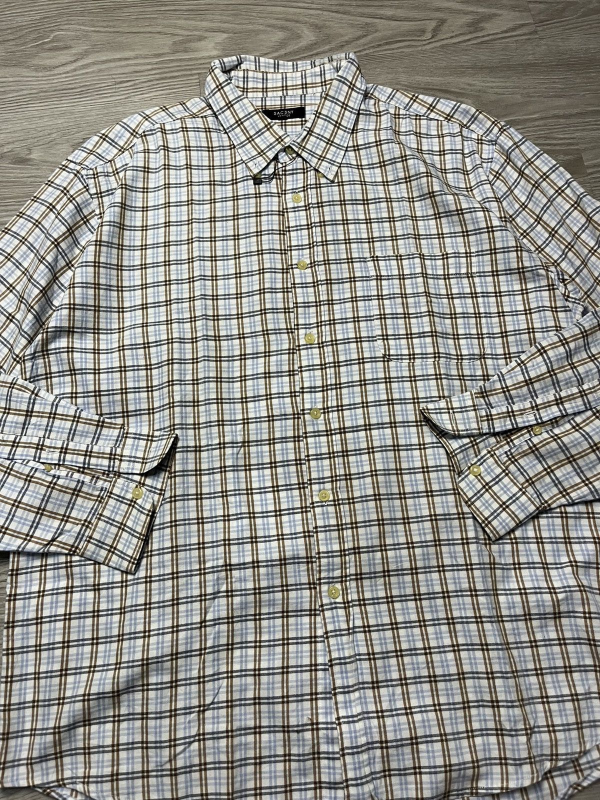 Yohji Yamamoto Sacsny Y’saccs by Yohji yamamoto Shirt Size US XL / EU 56 / 4 - 7 Thumbnail