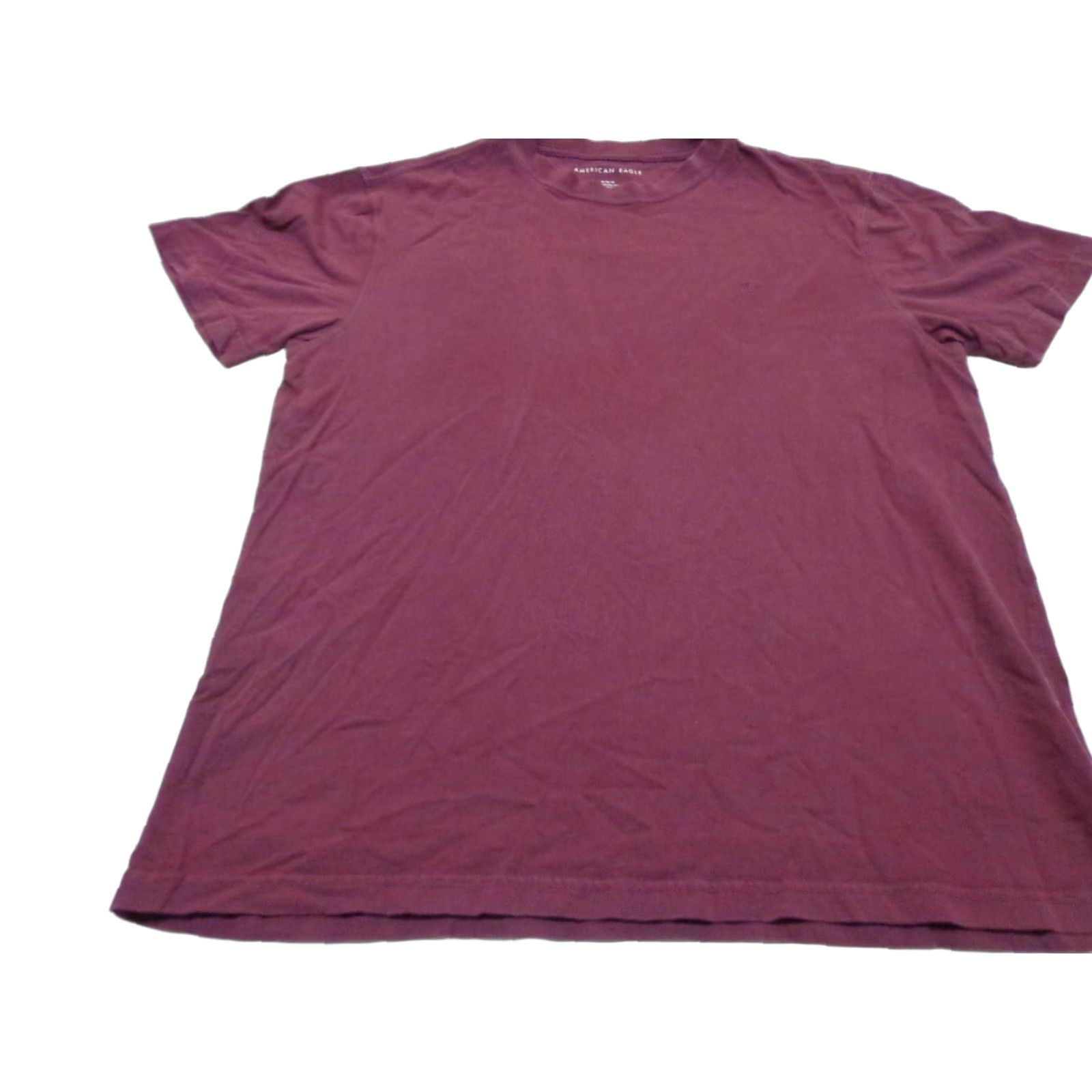American Eagle Outfitters American Eagle Outfitters T Shirt Burgundy Short Sleeve Size Medium Crew Neck Logo Crew Neck Men Red Solid Cotton Classic Fit Vintage: No Size US M / EU 48-50 / 2 - 1 Thumbnail