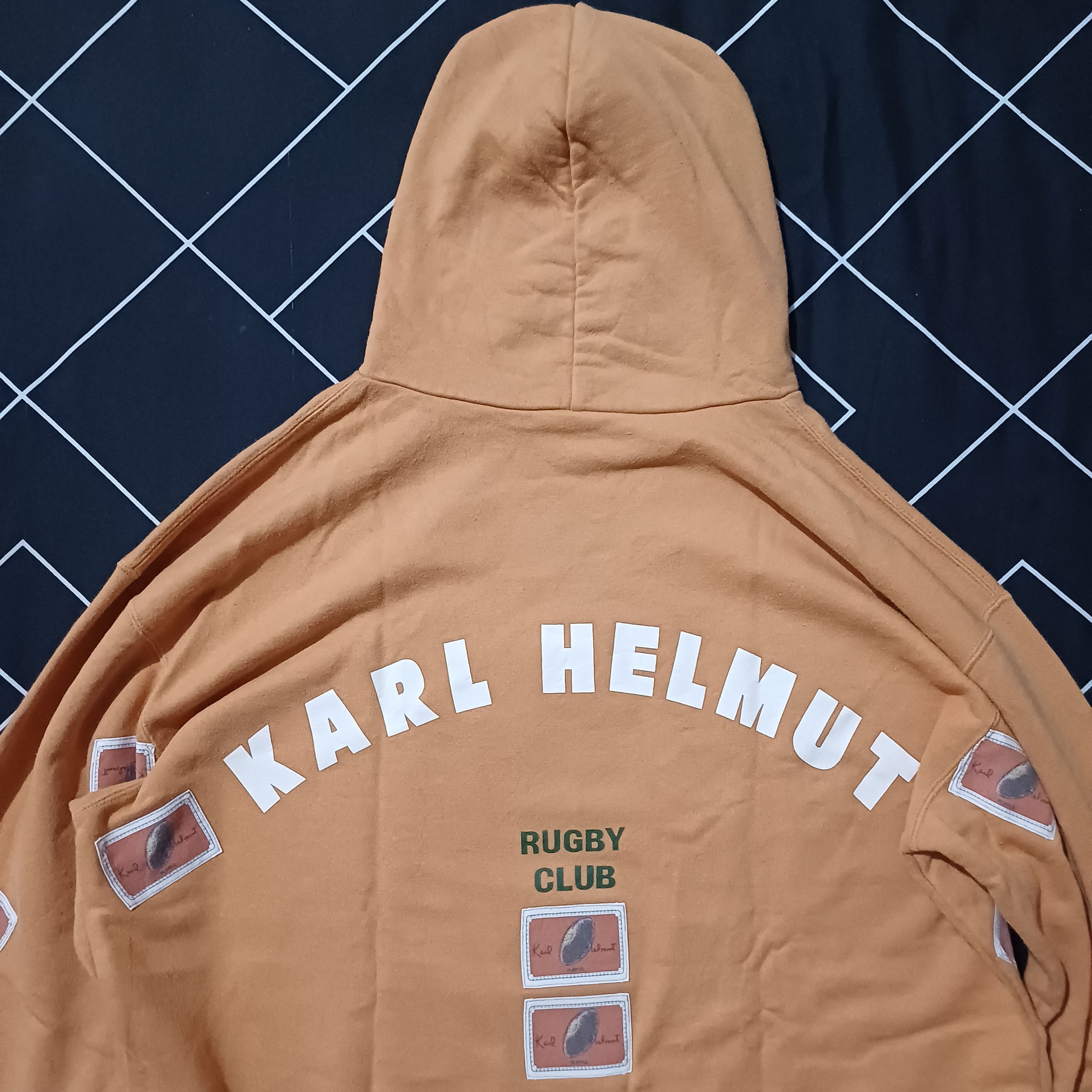 Karl Helmut × Pink House Karl Helmut Full Patches Rugby Club Hooded Size US L / EU 52-54 / 3 - 7 Thumbnail