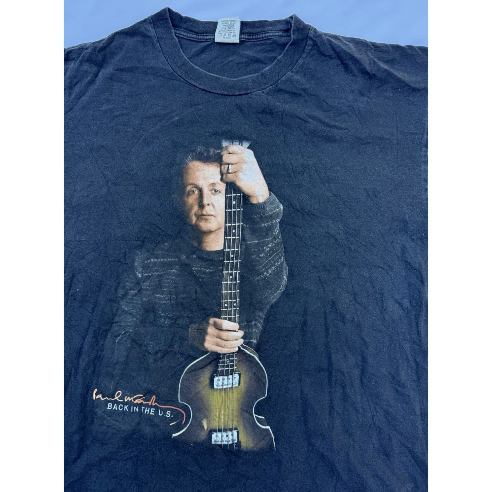 Vintage Paul McCartney Driving USA Tour 2002 Concert T-Shirt Black Size XL Cygnus Size US XL / EU 56 / 4 - 2 Thumbnail