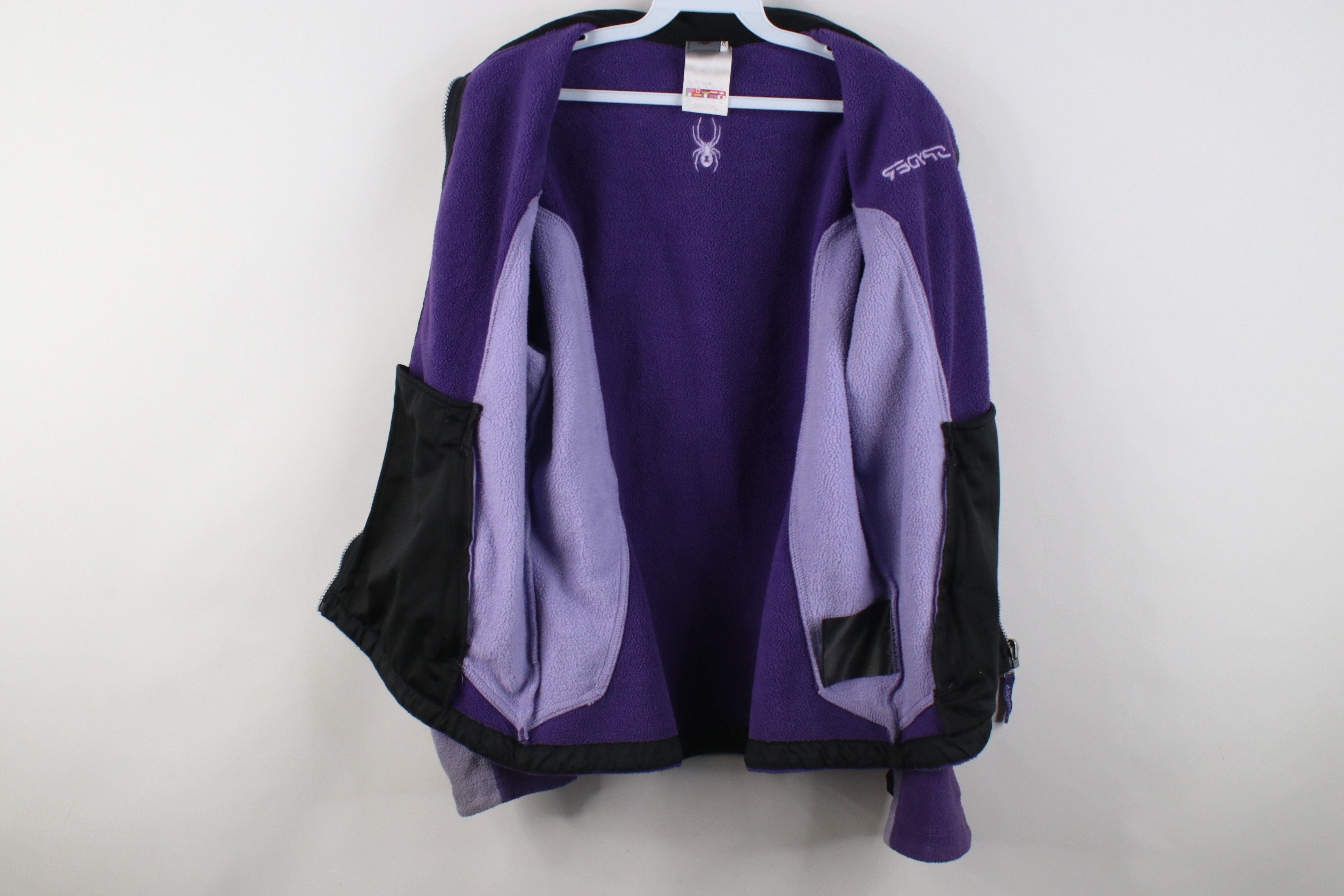 Spyder Vintage 90s Y2K Spyder Block Skiing Fleece Jacket Purple Size XL / US 12-14 / IT 48-50 - 10 Thumbnail