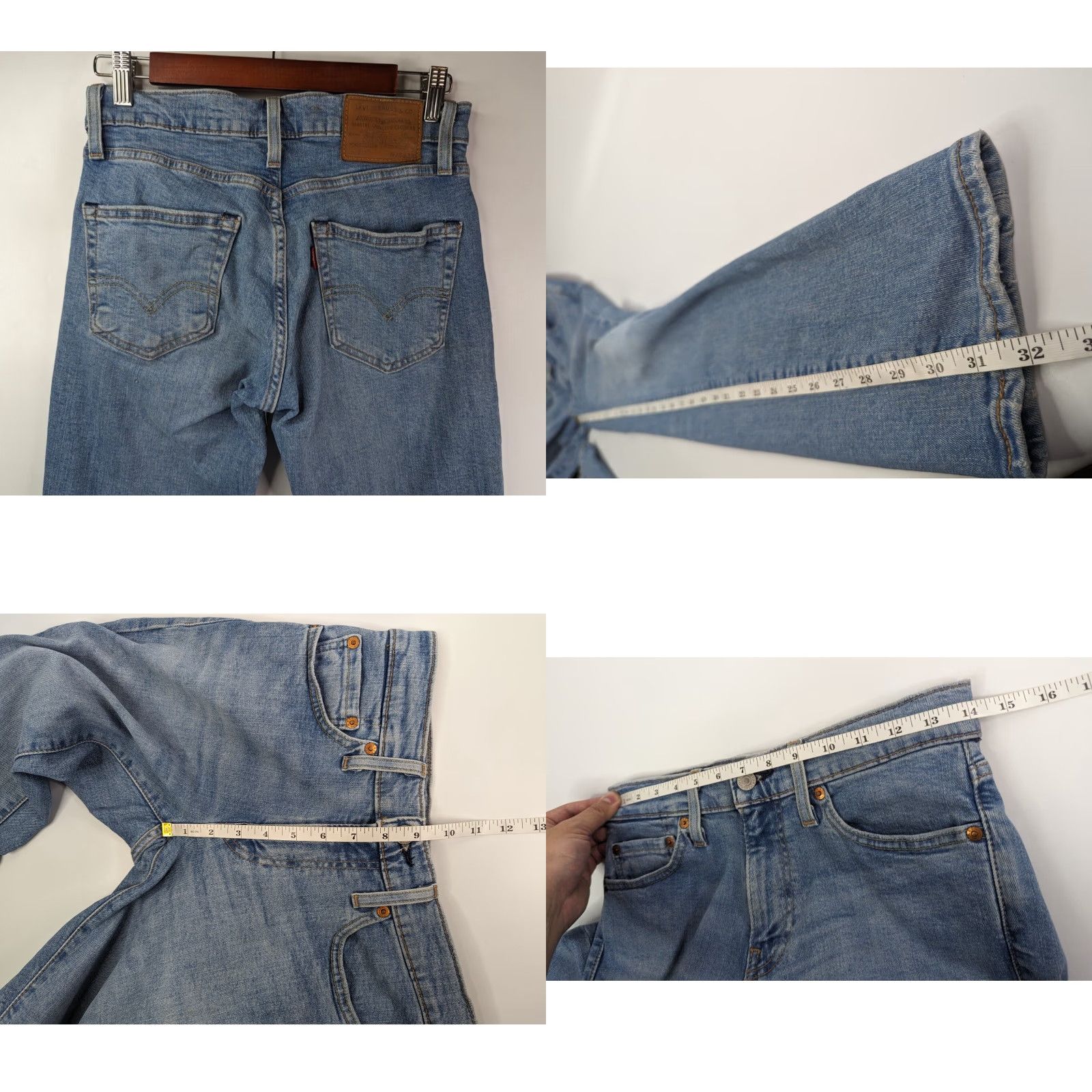 Levi's Levi’s 511 Jeans Men 28x32 Blue Denim Medium Wash Straight 5-Pocket Regular Jeans Mens Size US 28 / EU 44 - 8 Thumbnail