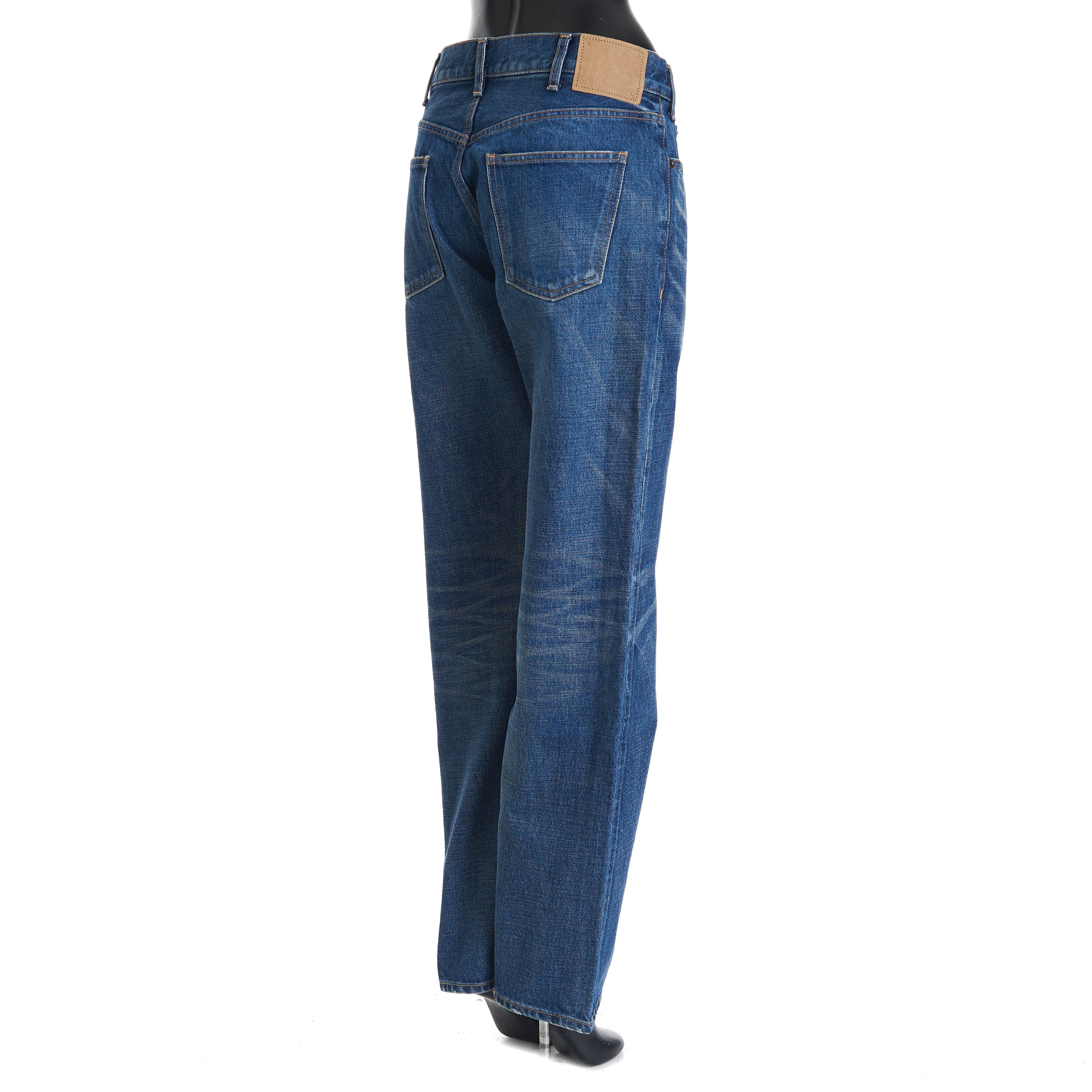 Celine Polly Jeans In Dark Union Wash Blue Denim Size 32" / US 10 / IT 46 - 5 Thumbnail