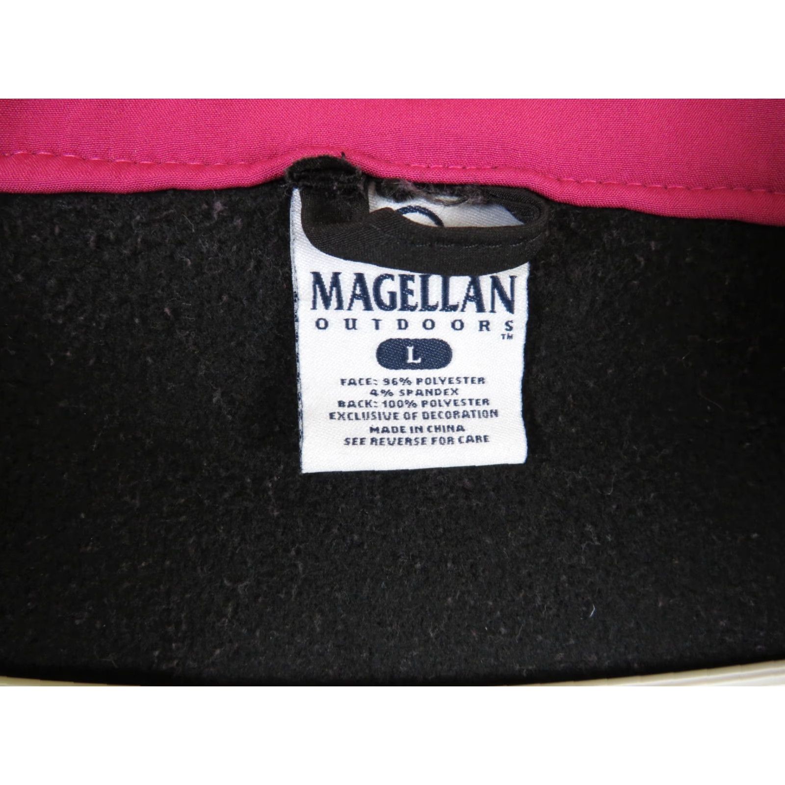 Vintage Magellan Outdoors Ladies Coat Jacket Hooded Lined Fleece Winter Size L Black & Pink Zip Size L / US 10 / IT 46 - 5 Thumbnail