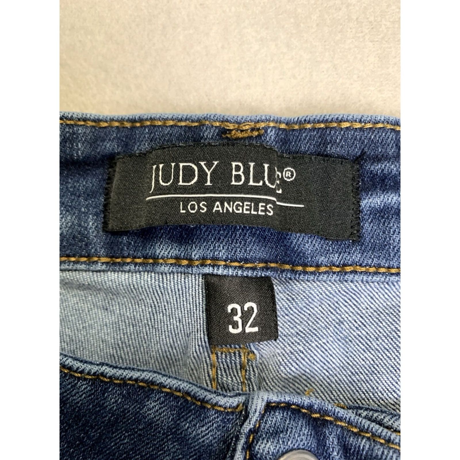 Vintage Judy Blue Jeans Womans 32 Blue Straight Fit Y2K Stretch Preppy Cowgirl JB82356DK Size 24" / US 00 / IT 34 - 3 Thumbnail