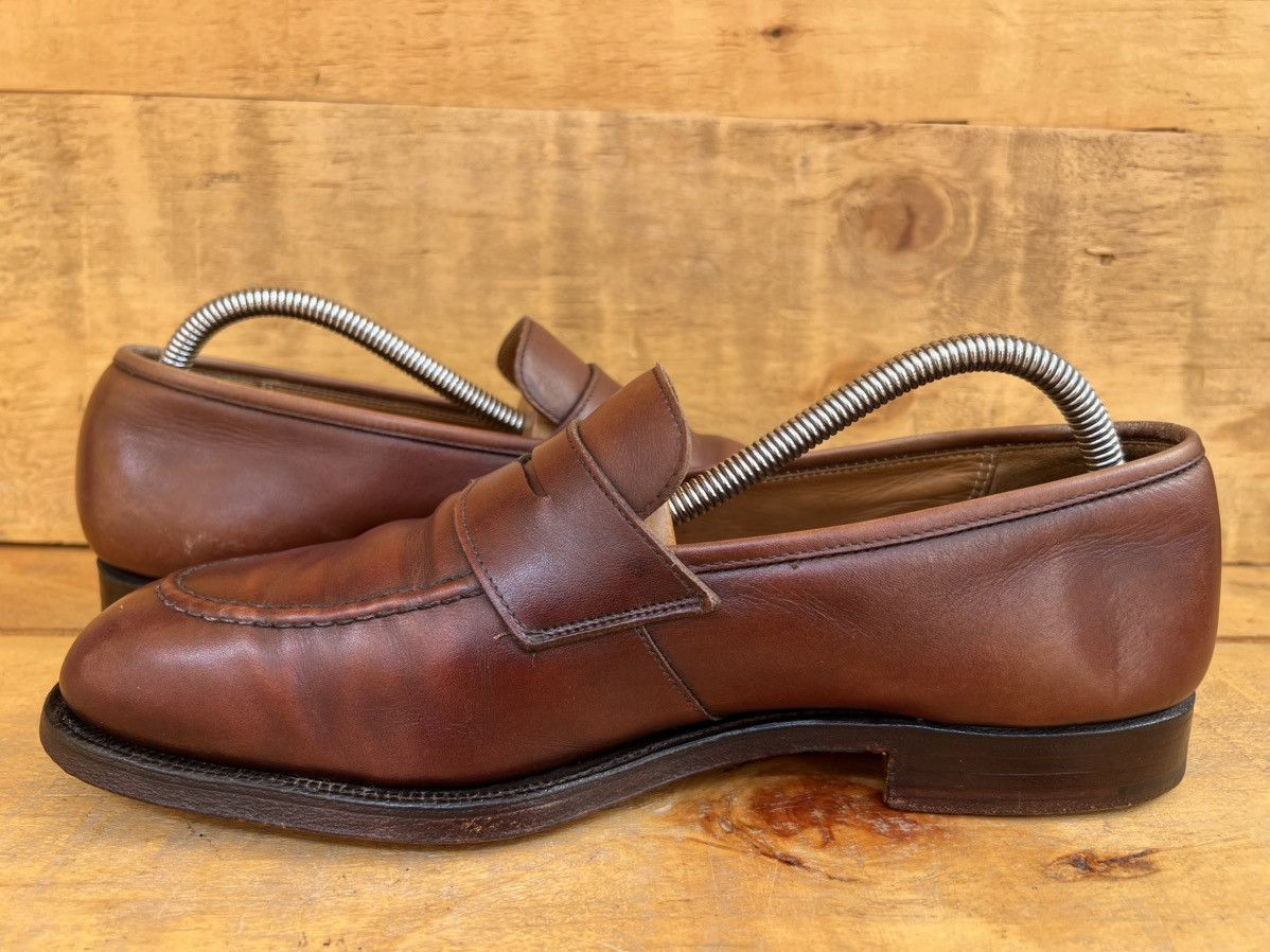 Crockett & Jones Crockett & Jones Eaton' Brown Leather Loafers Size UK 7 E Size US 8 / EU 41 - 9 Thumbnail
