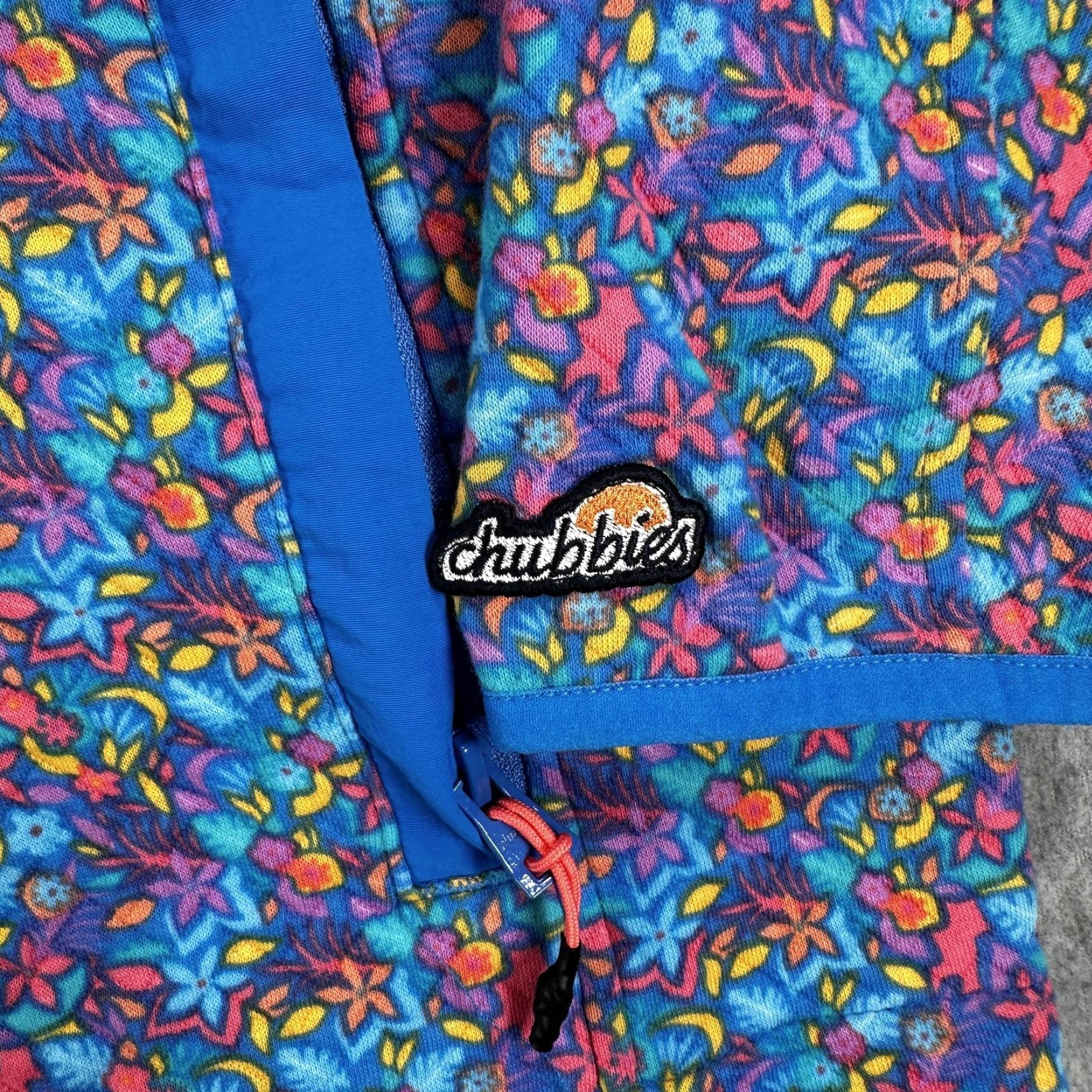 Chubbies Chubbies Sweatshirt Mens L 1/4 Zip Pullover Multicolor Floral Tropical Knit Pockets Mock Neck Quilted Seasonal Fall Winter Spring Size US L / EU 52-54 / 3 - 5 Thumbnail