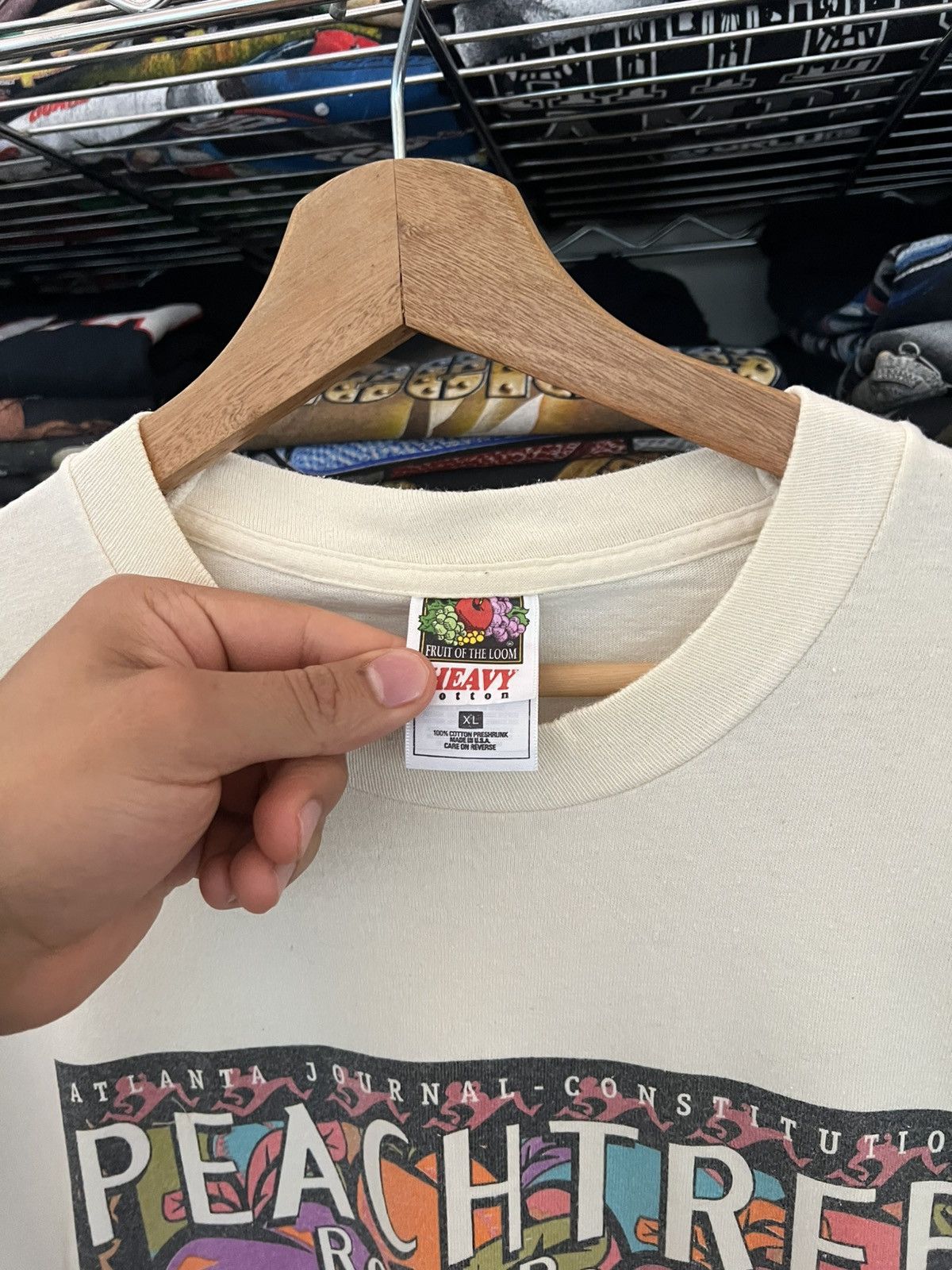 Fruit Of The Loom 1996 Peachtree Road Race Nike Tee Size US XL / EU 56 / 4 - 3 Thumbnail