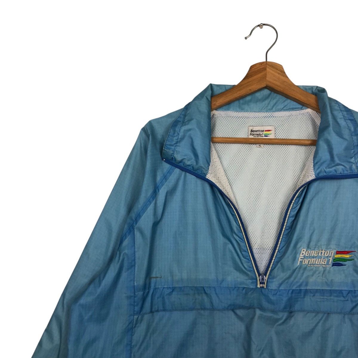 Japanese Brand 📌Vintage Half Zipper Anorak Jacket Benetton Formula 1 Team Size US XL / EU 56 / 4 - 7 Thumbnail