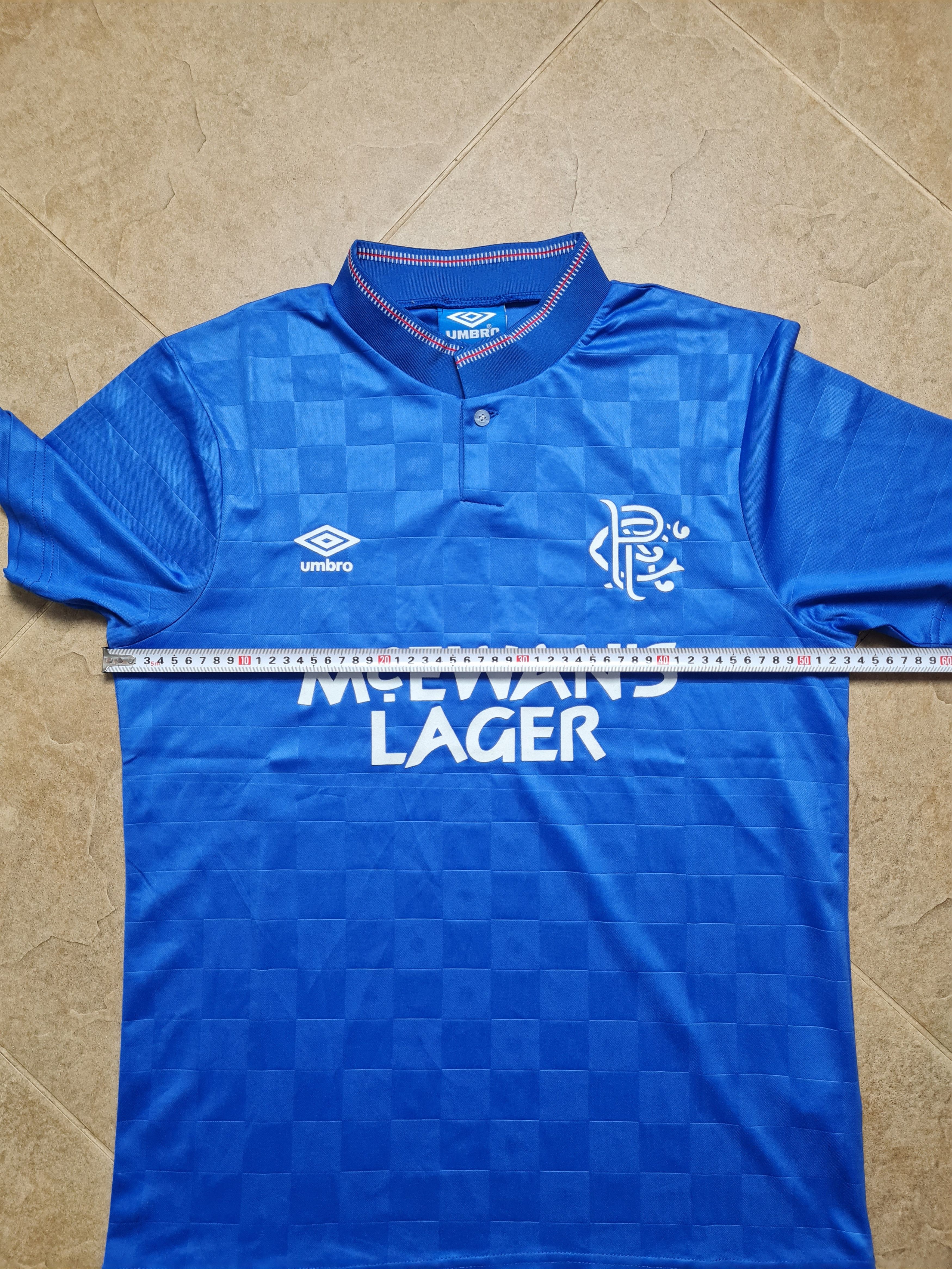 Umbro RETRO JERSEY GLASGOW RANGERS 1988/1989 SOCCER FOOTBALL SHIRT Size US M / EU 48-50 / 2 - 6 Thumbnail