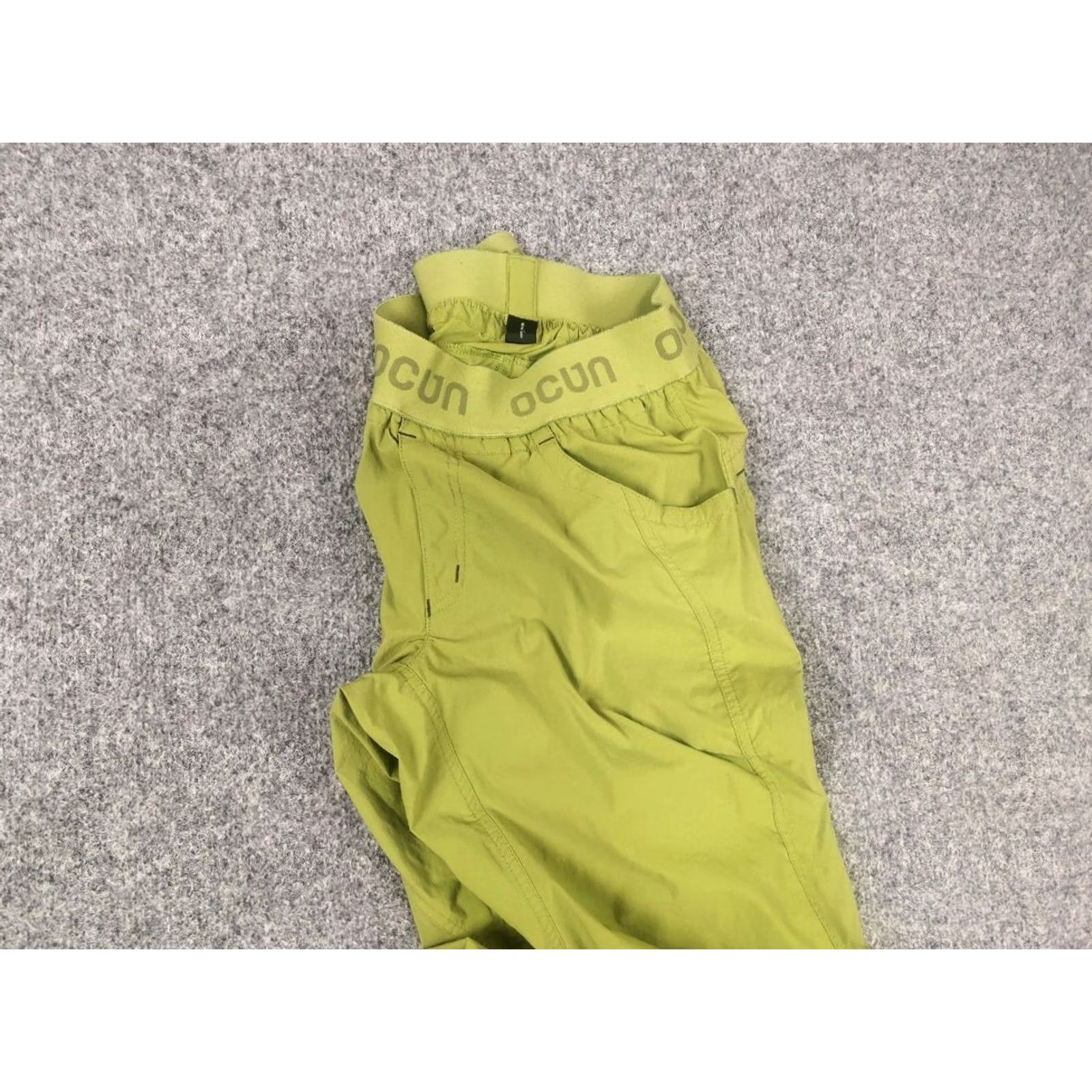 Vintage Ocun Mania Pond Green Hiking Pants Climbing Lightweight Drawstrings Men L Green Cargo Size US 33 - 3 Thumbnail