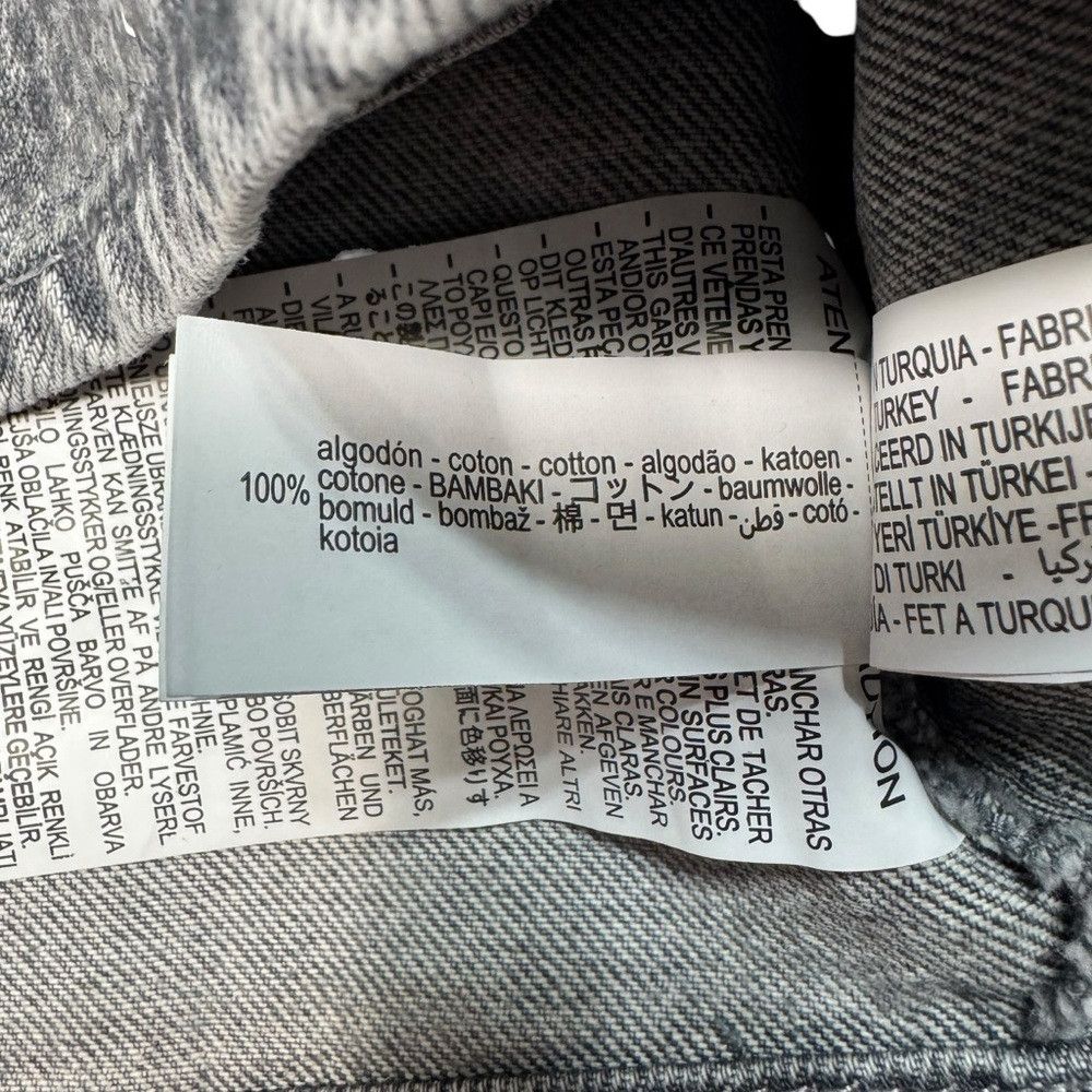 Zara New ZARA TRF Sequin Foil Denim Crop Grey Top Size L Size L / US 10 / IT 46 - 7 Thumbnail