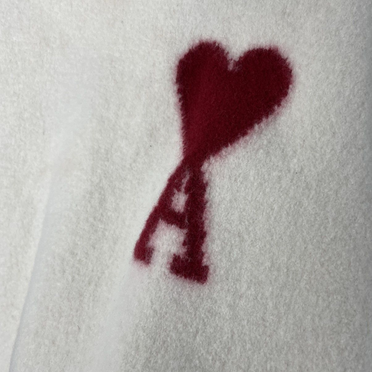 AMI AMI Alexandre Mattiussi Turtleneck Sweater White/Red sz M-L Size M / US 6-8 / IT 42-44 - 8 Thumbnail