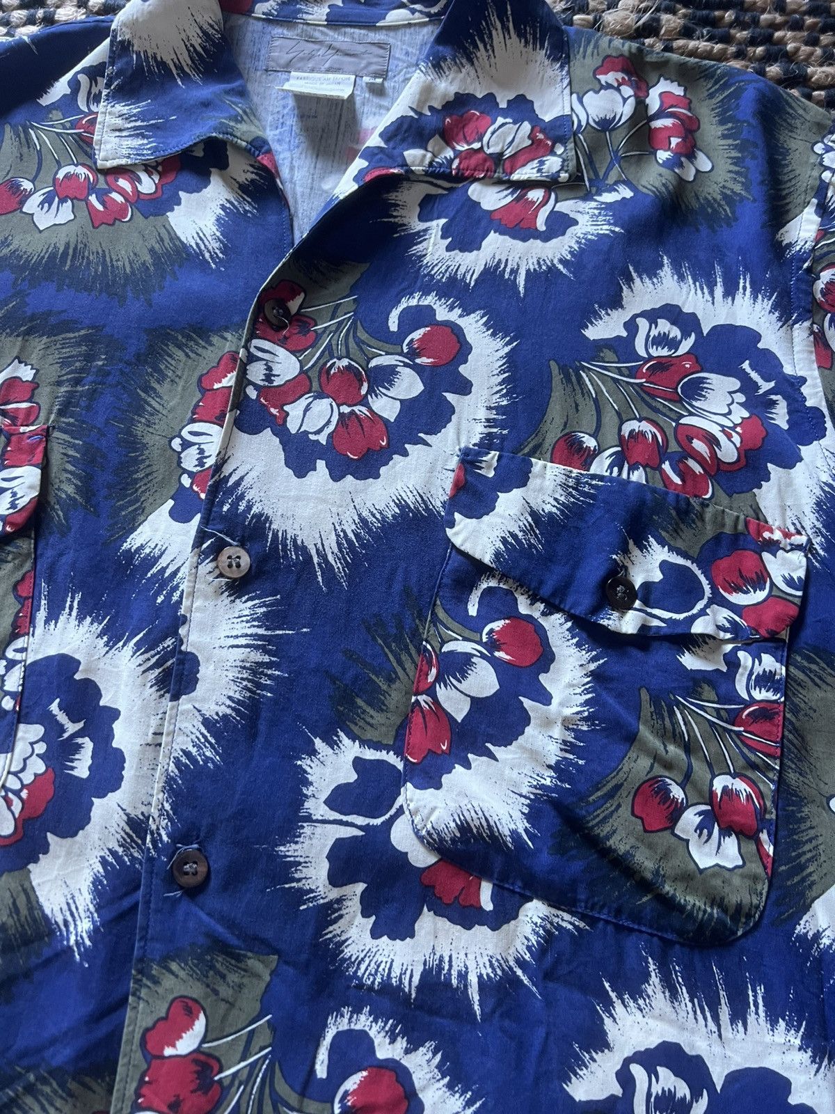 Yohji Yamamoto Yohji Yamamoto Pour Homme SS97 Floral Short Sleeve Button Up Size US M / EU 48-50 / 2 - 2 Thumbnail