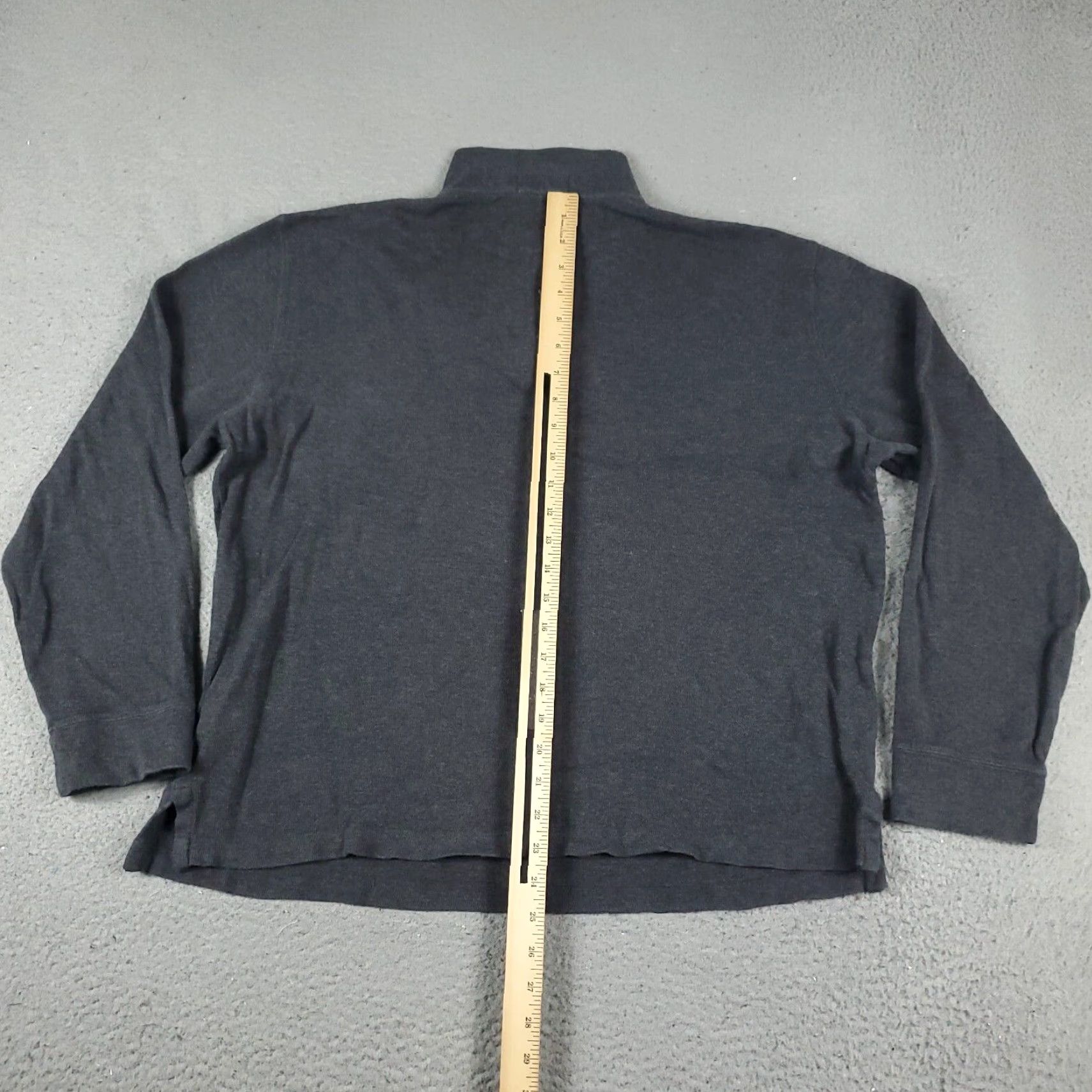 Ralph Lauren Ralph Lauren Mens Medium Gray Pony Sweater 1/4 Zip Up Pullover Sweatshirt Size US M / EU 48-50 / 2 - 7 Thumbnail