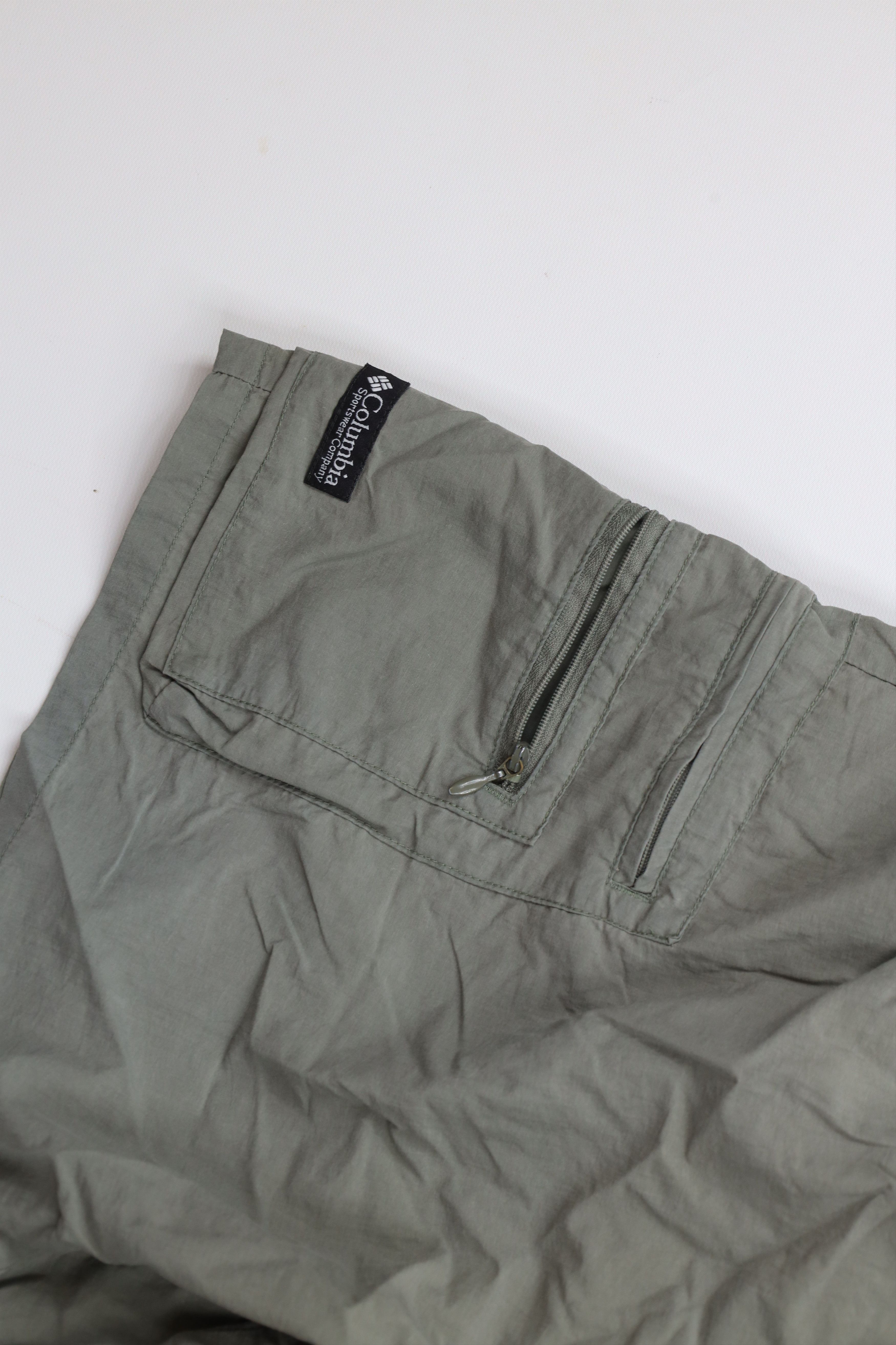 Columbia × Vintage Vintage 90s Columbia Lined Belted Above Knee Shorts Green Size US 34 / EU 50 - 5 Thumbnail