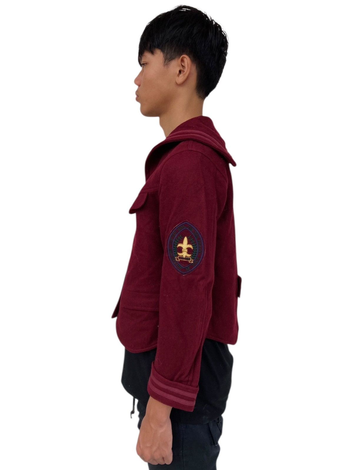 20471120 FW1990 Milk/Mikboy - Wool Sailor Jacket Size M / US 6-8 / IT 42-44 - 3 Thumbnail