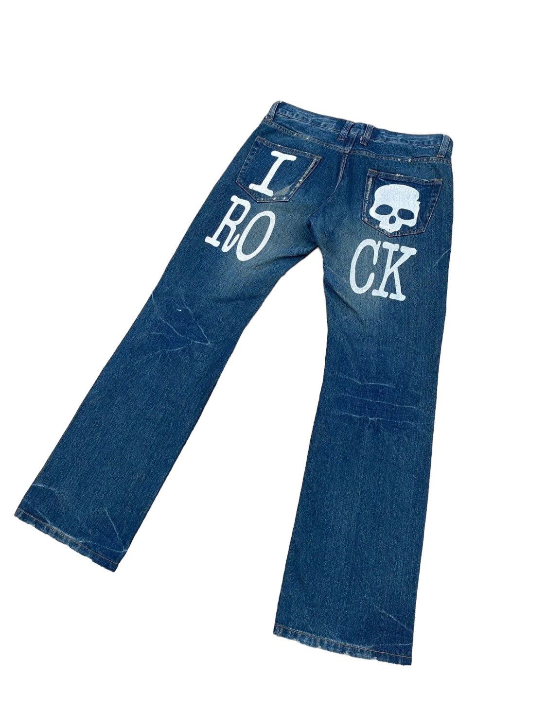 Japanese Brand Vintage Limited Flare Distressed Pant Size US 32 / EU 48 - 1 Thumbnail