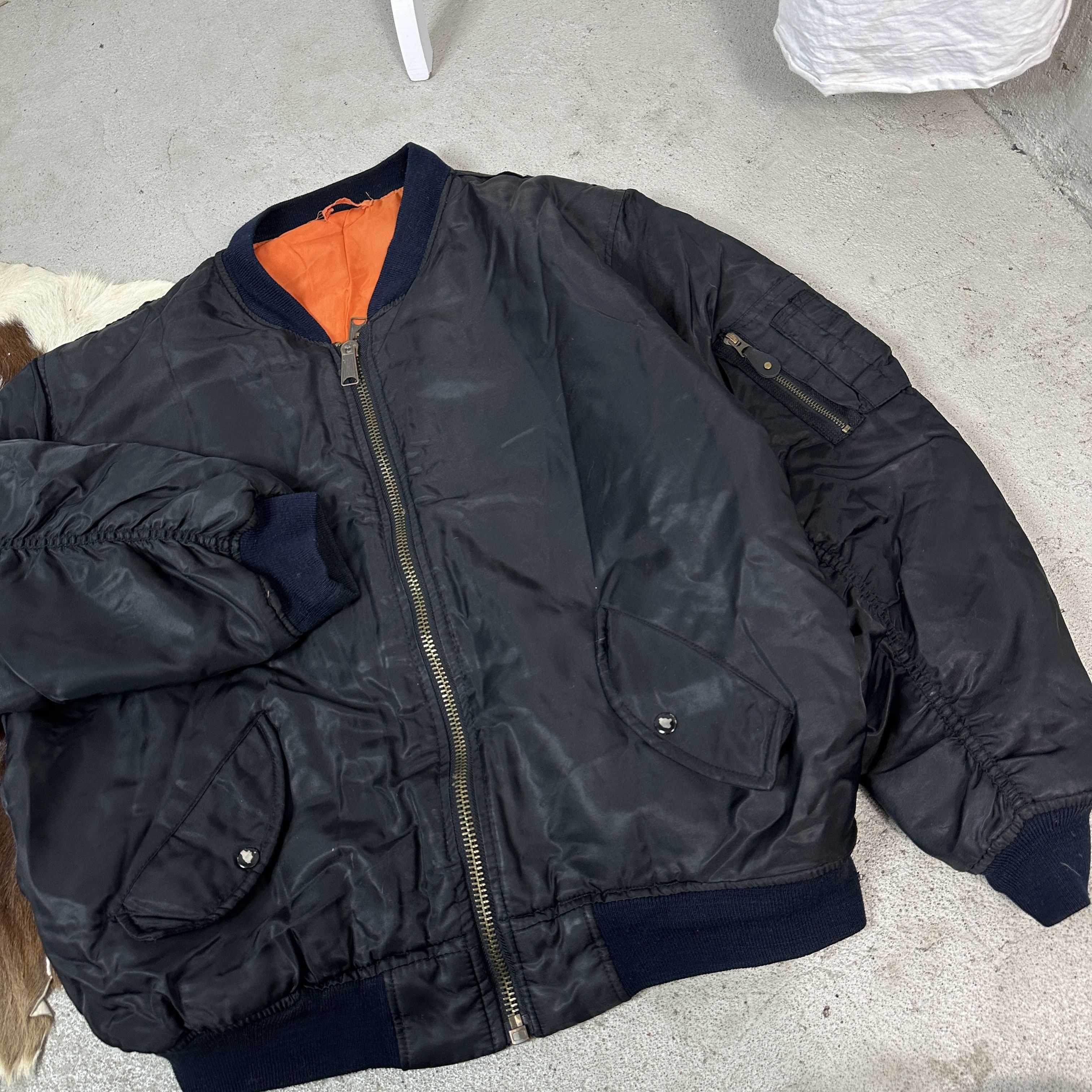 Vintage Vintage Reversible Bomber Jacket Size US L / EU 52-54 / 3 - 3 Thumbnail