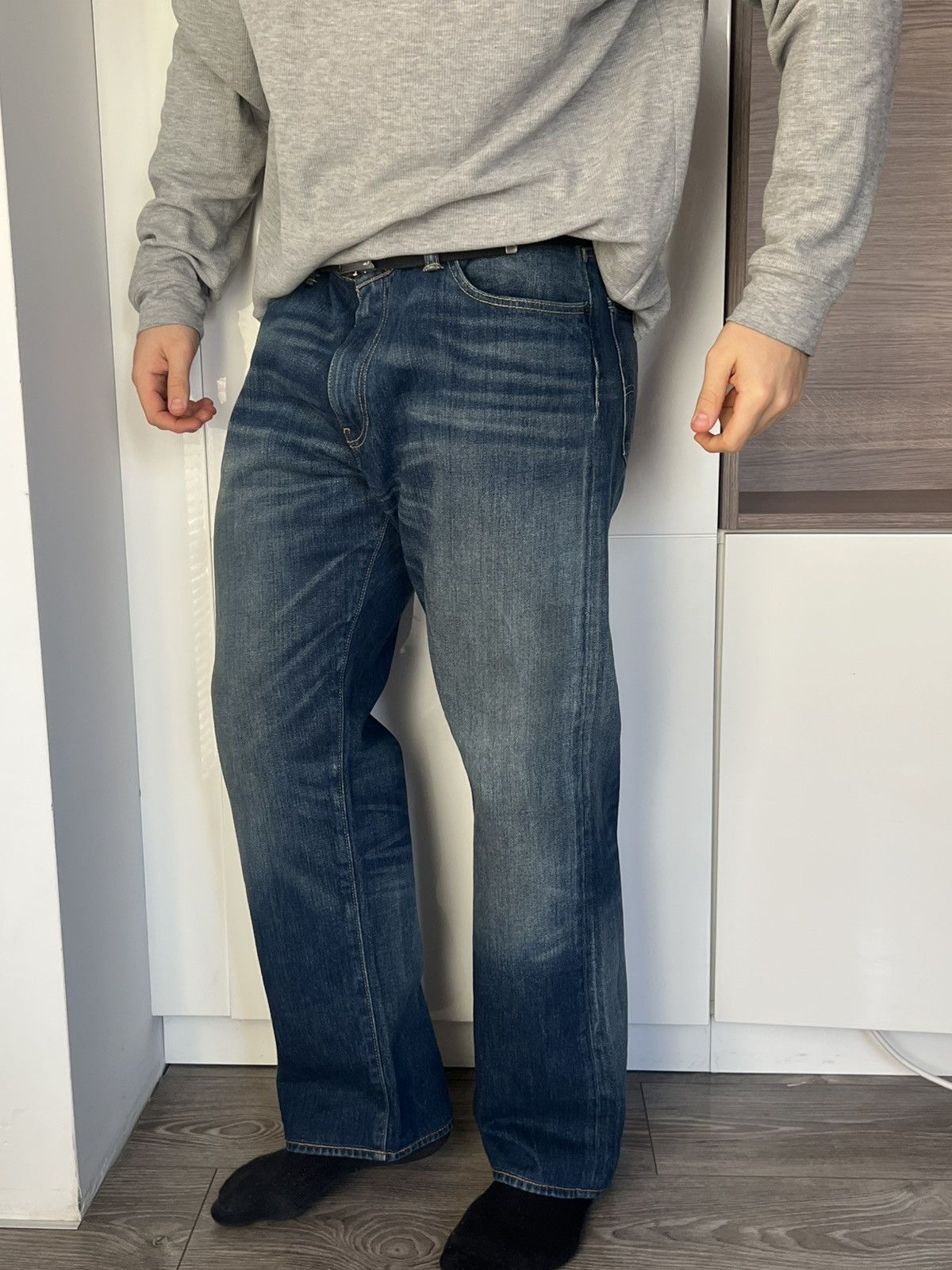 Levi's × Levi's Vintage Clothing ‼️Vintage Levis 504 White Oak Cone Denim Pants‼️ Size US 36 / EU 52 - 2 Thumbnail