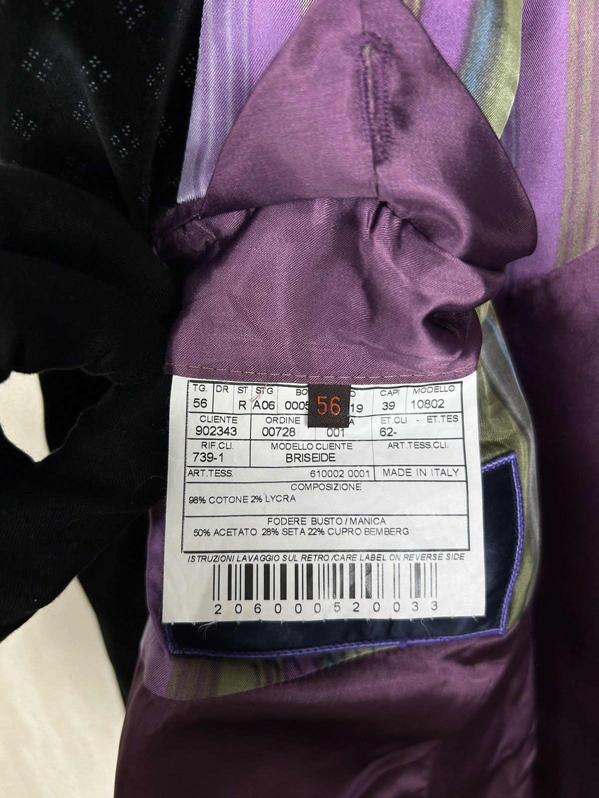 Designer × Etro ETRO Briseide Velour Abstract Pattern Velvet Blazer Luxury Size 40R - 16 Thumbnail