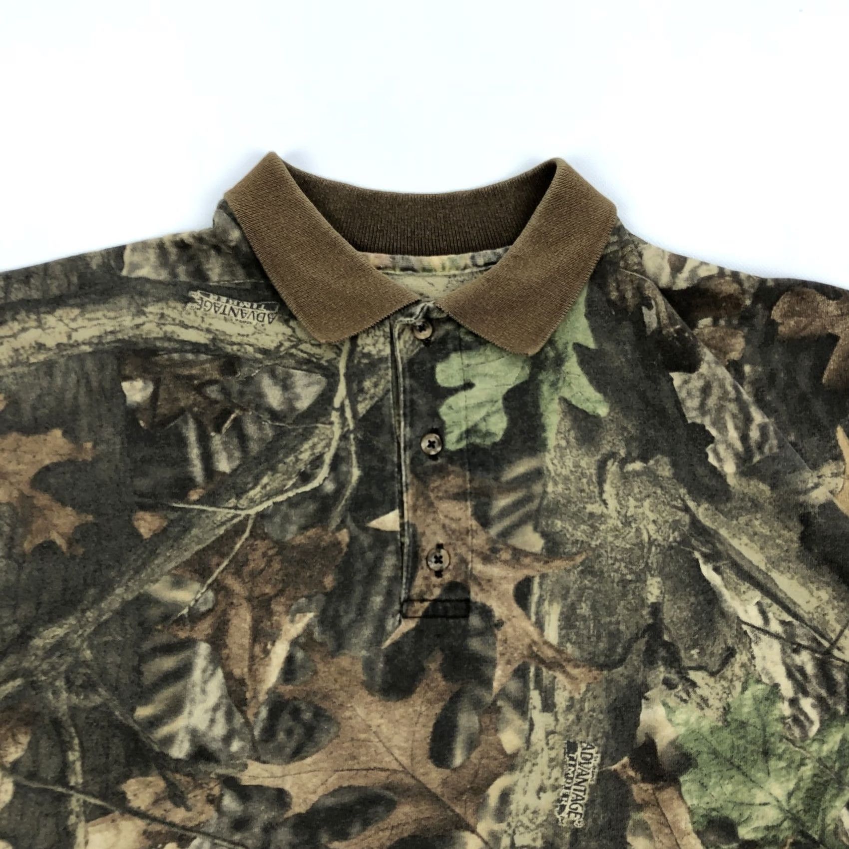 Vintage Duxbak Polo Shirt Men XL Camouflage Short Sleeve Button Collar Knit Cotton Blend Breathable Advantage Timber Hunting Outdoor Casual Camouflage Pattern Size US XL / EU 56 / 4 - 3 Thumbnail