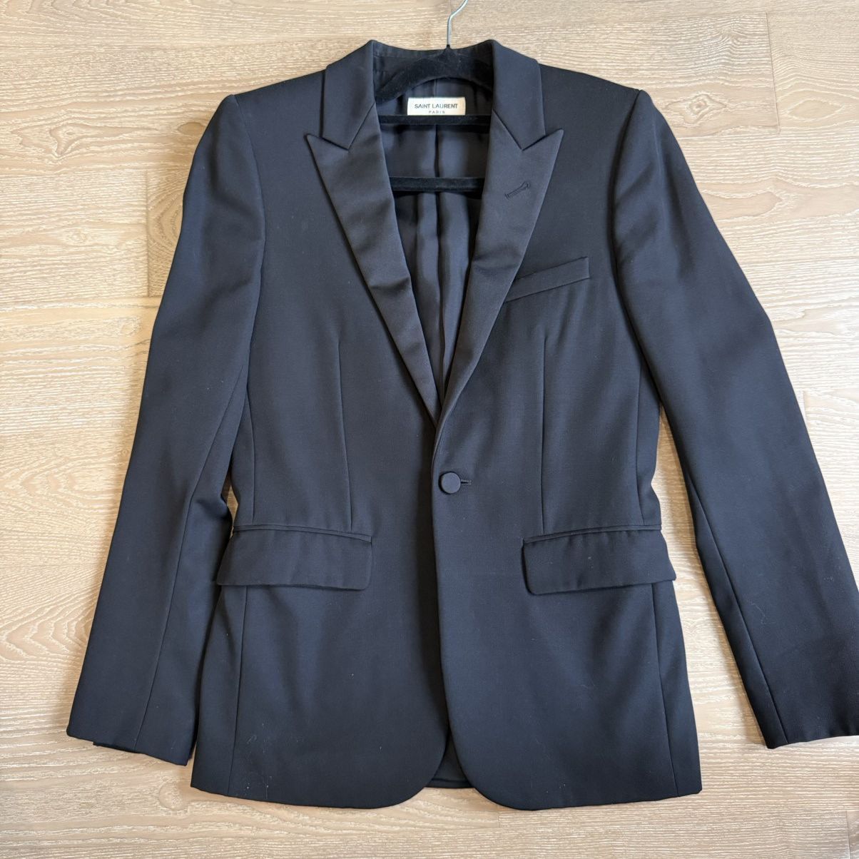 Saint Laurent Paris S 42 Saint Laurent Paris 16SS YYL99 Classic Smoking Suit Size US XS / EU 42 / 0 - 1 Thumbnail