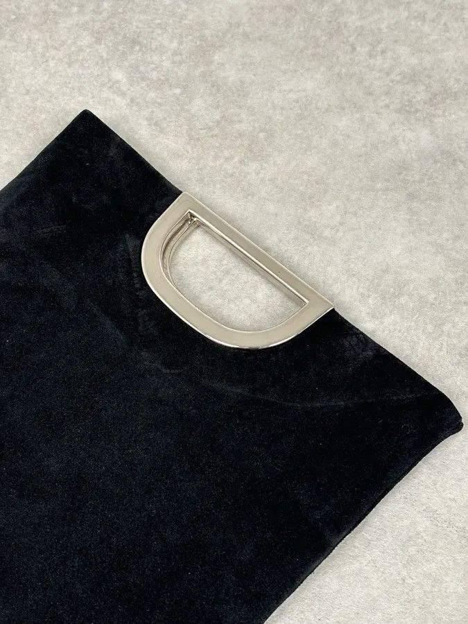 Just Cavalli 2000s Cavalli Pure Black Leather Metal Handle Bag Size ONE SIZE - 6 Thumbnail
