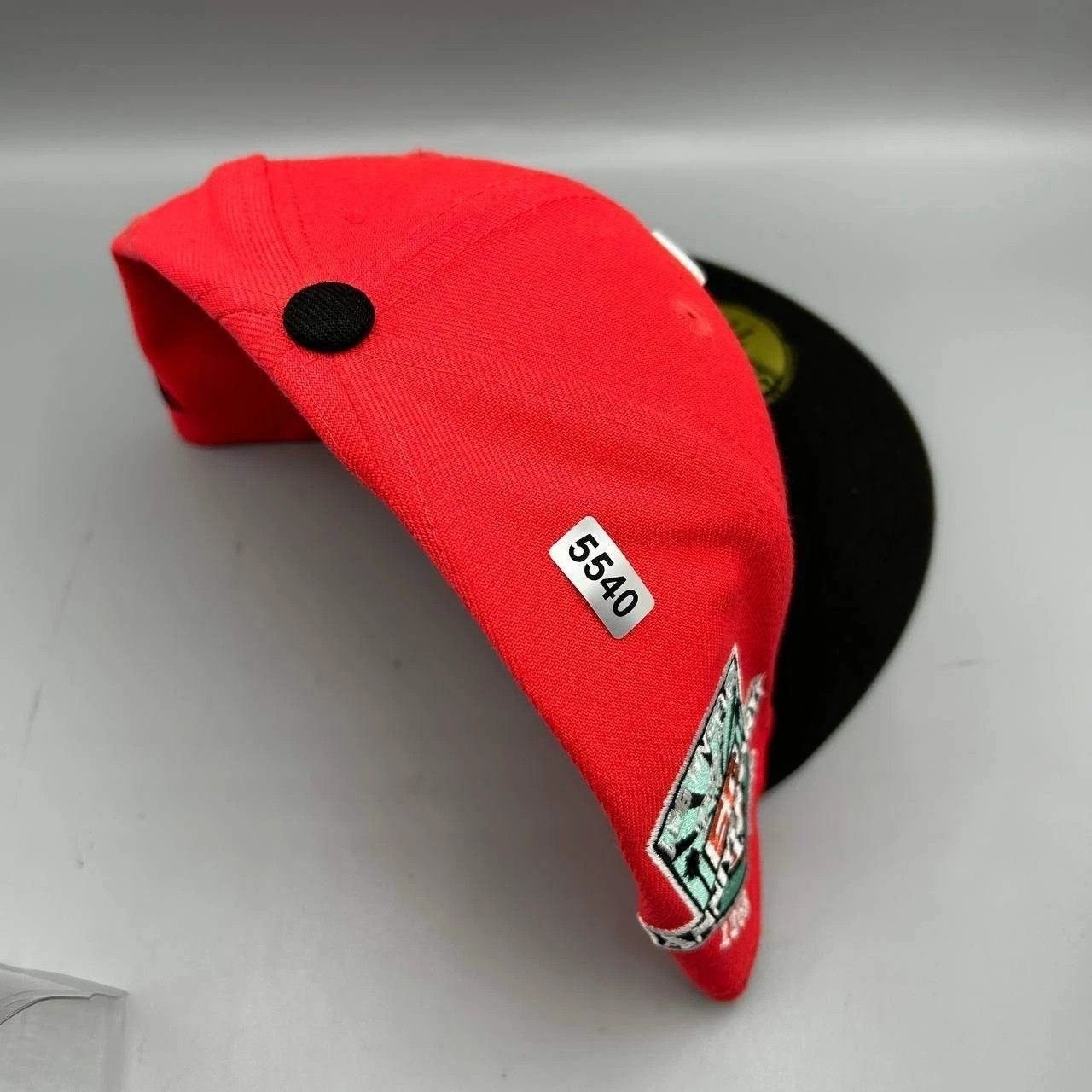 New Era Los Angeles LA Dodgers Hat Men 7 3/8 Red MLB Fitted Cap New Size ONE SIZE - 9 Thumbnail