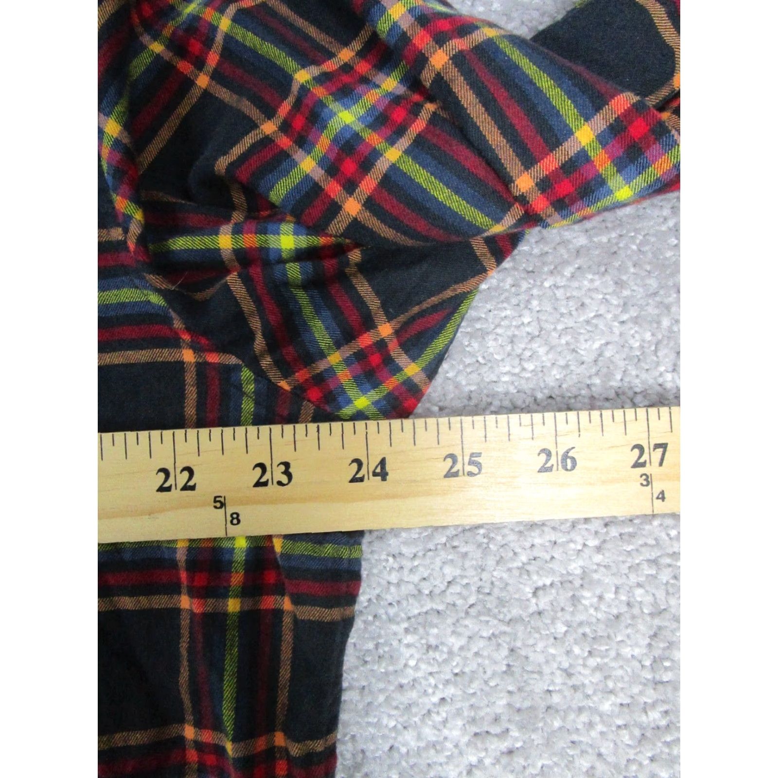 Bonobos Bonobos Shirt Mens XL Black Red Yellow Cotton Button Up Plaid Knit Slim Regular Button Up Size US XL / EU 56 / 4 - 6 Thumbnail