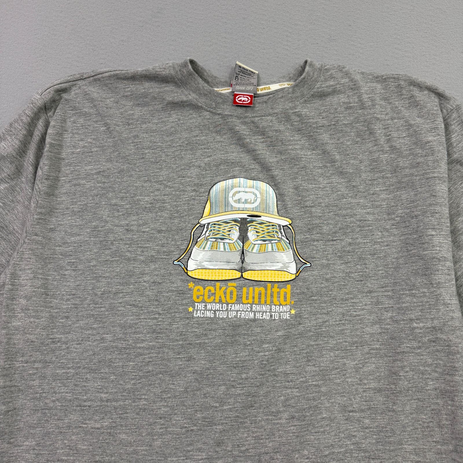 Ecko Unltd. Vintage Ecko Unltd Graphic Shirt Men's 2XL Gray y2k Grunge Size US XXL / EU 58 / 5 - 2 Thumbnail