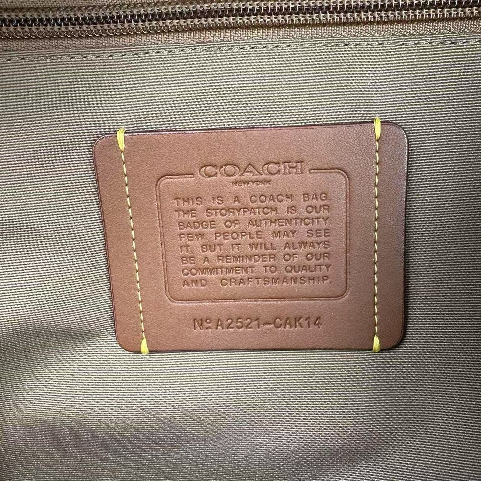 Coach Coach West Backpack With Varsity Motif In Leather Chalk NWT Size ONE SIZE - 8 Thumbnail