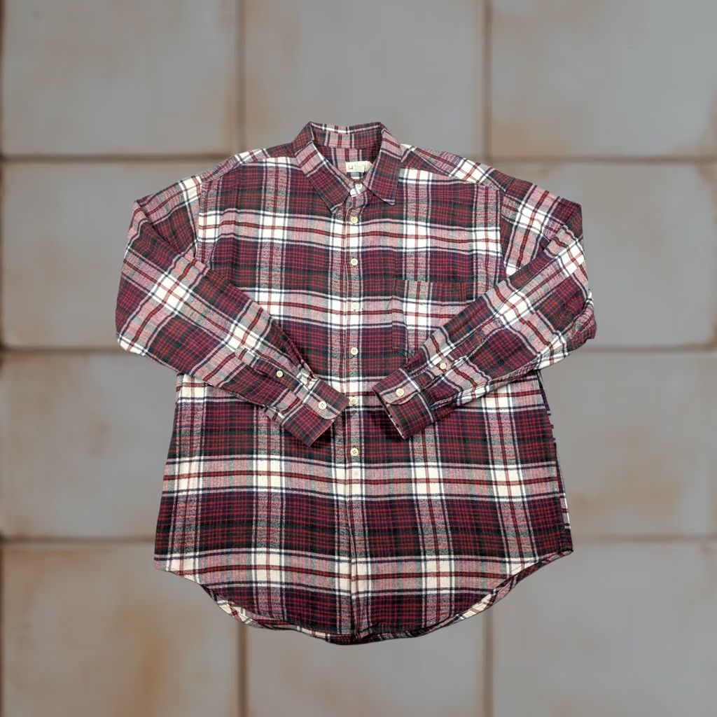 J.Crew VINTAGE J.CREW Oarsmen Flannel Shirt Mens XL Red Green Plaid Long Sleeve Button Up Size US XL / EU 56 / 4 - 1 Thumbnail