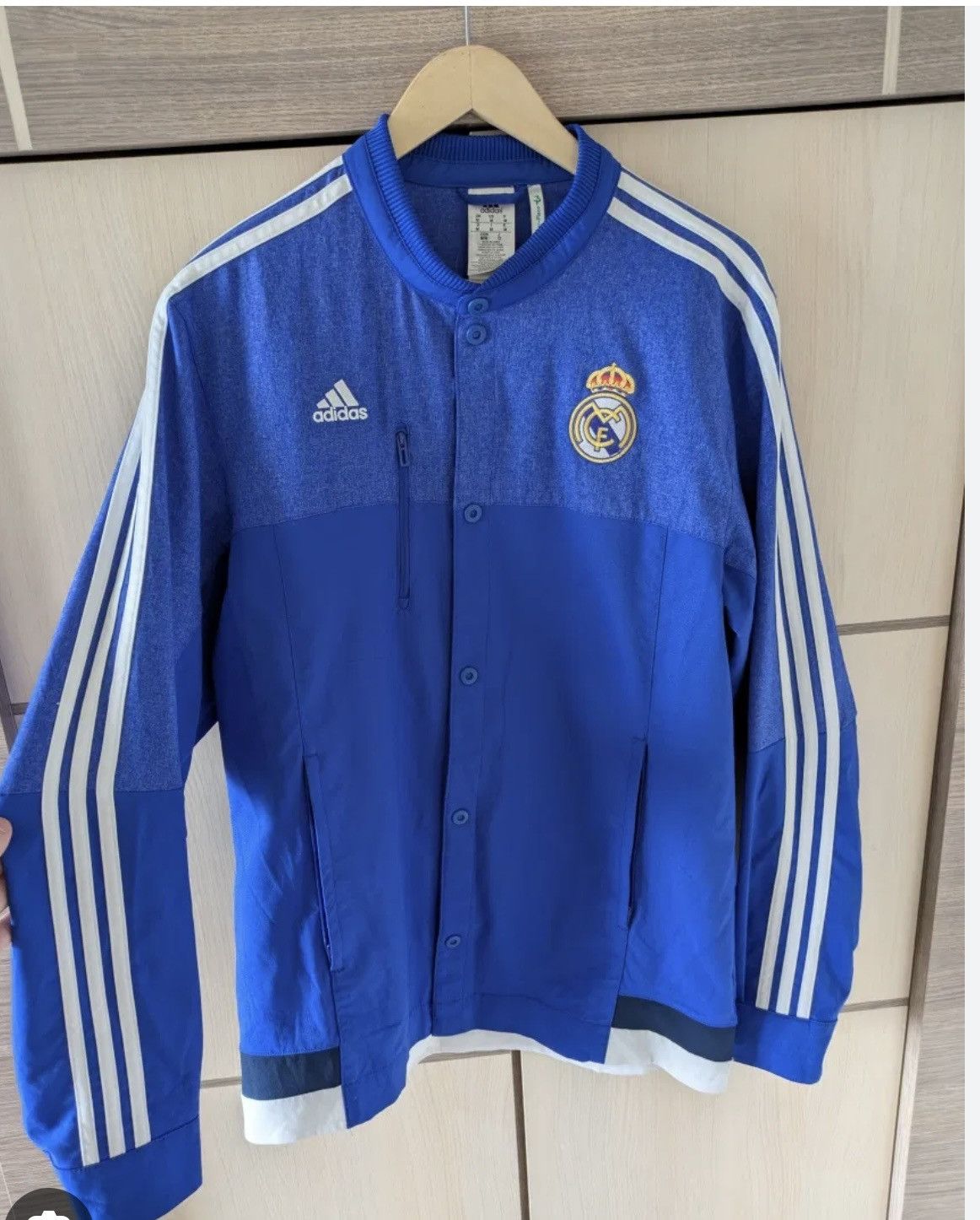 Adidas REAL MADRID JACKET TRACK FOOTBALL SOCCER ADIDAS Size US L / EU 52-54 / 3 - 6 Thumbnail