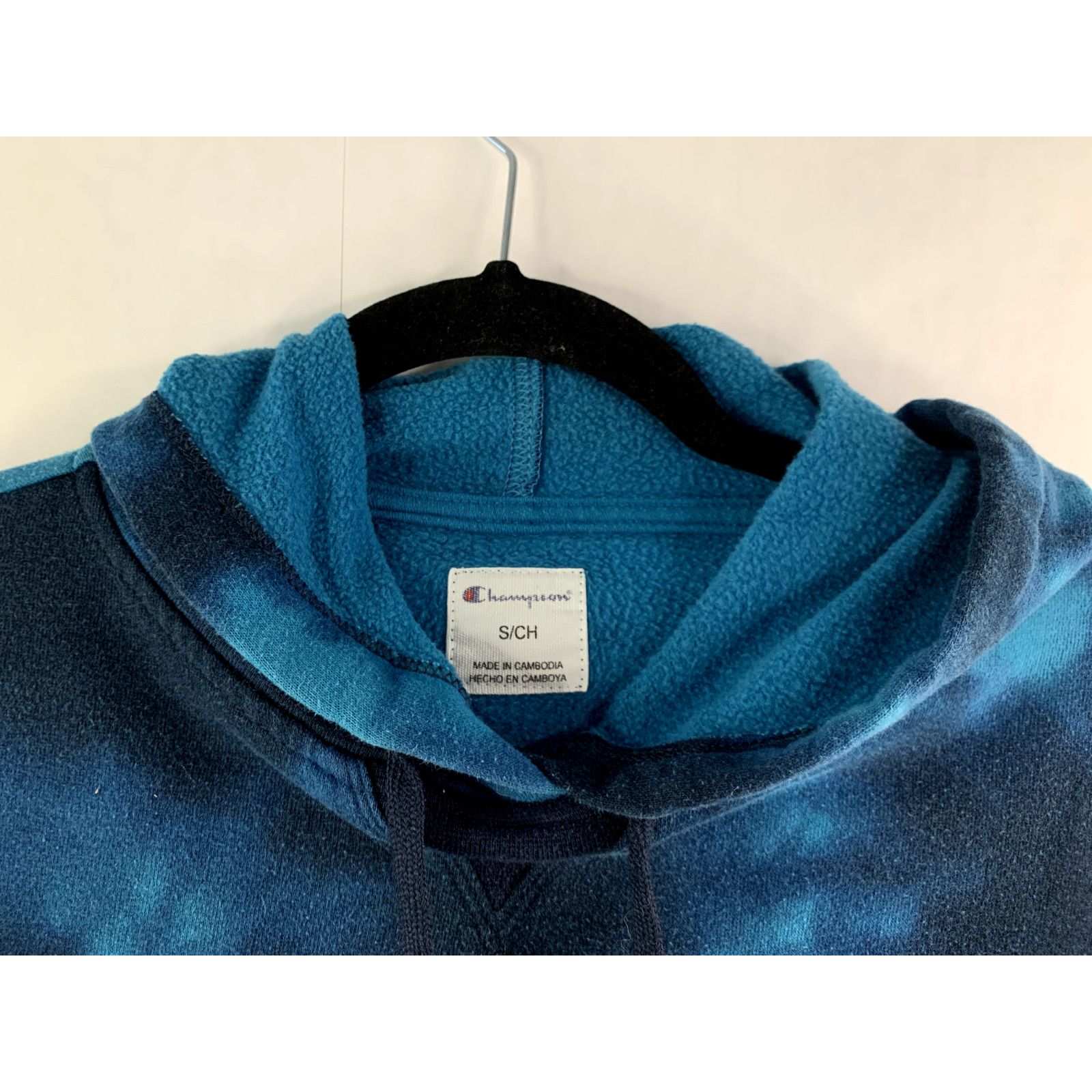 Champion Champion Tie Dye Blue Hoodie Small Blue Long Sleeve Pullover Size US S / EU 44-46 / 1 - 7 Thumbnail