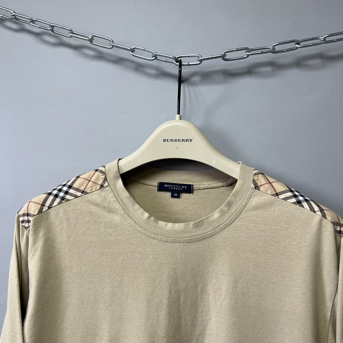Burberry Burberry Vintage Beige Long Sleeve t shirt nova check Size US M / EU 48-50 / 2 - 5 Thumbnail