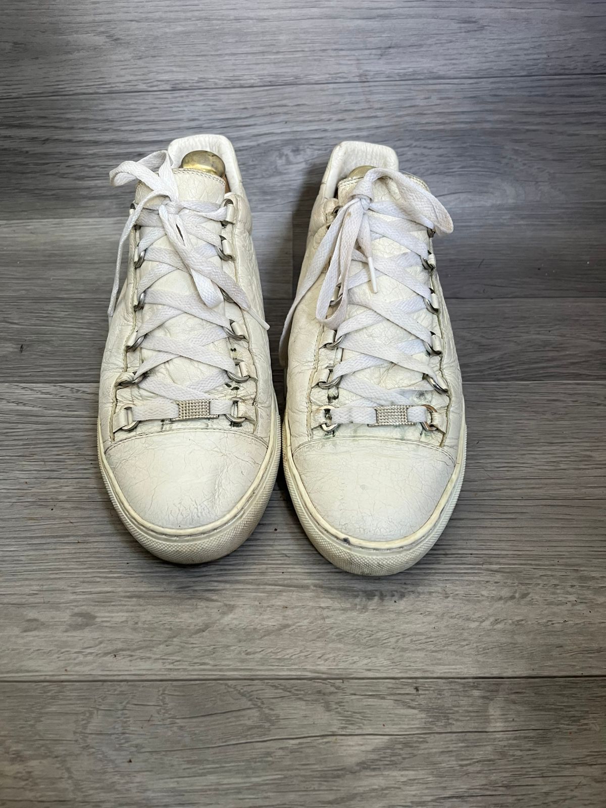 Balenciaga Balenciaga Arena White Low Top Sneakers Sz 42 | Grailed