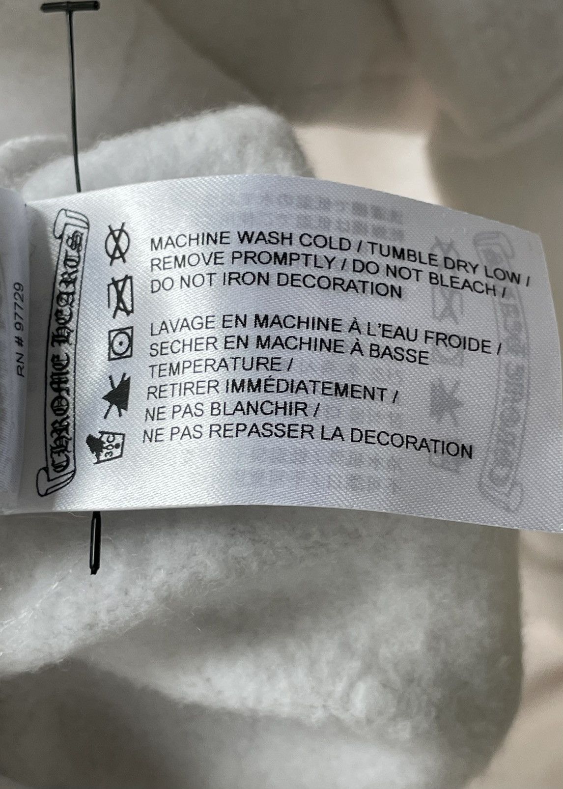 Chrome Hearts Chrome Hearts Vertical Script Graphic Print Hoodie Size US L / EU 52-54 / 3 - 6 Thumbnail