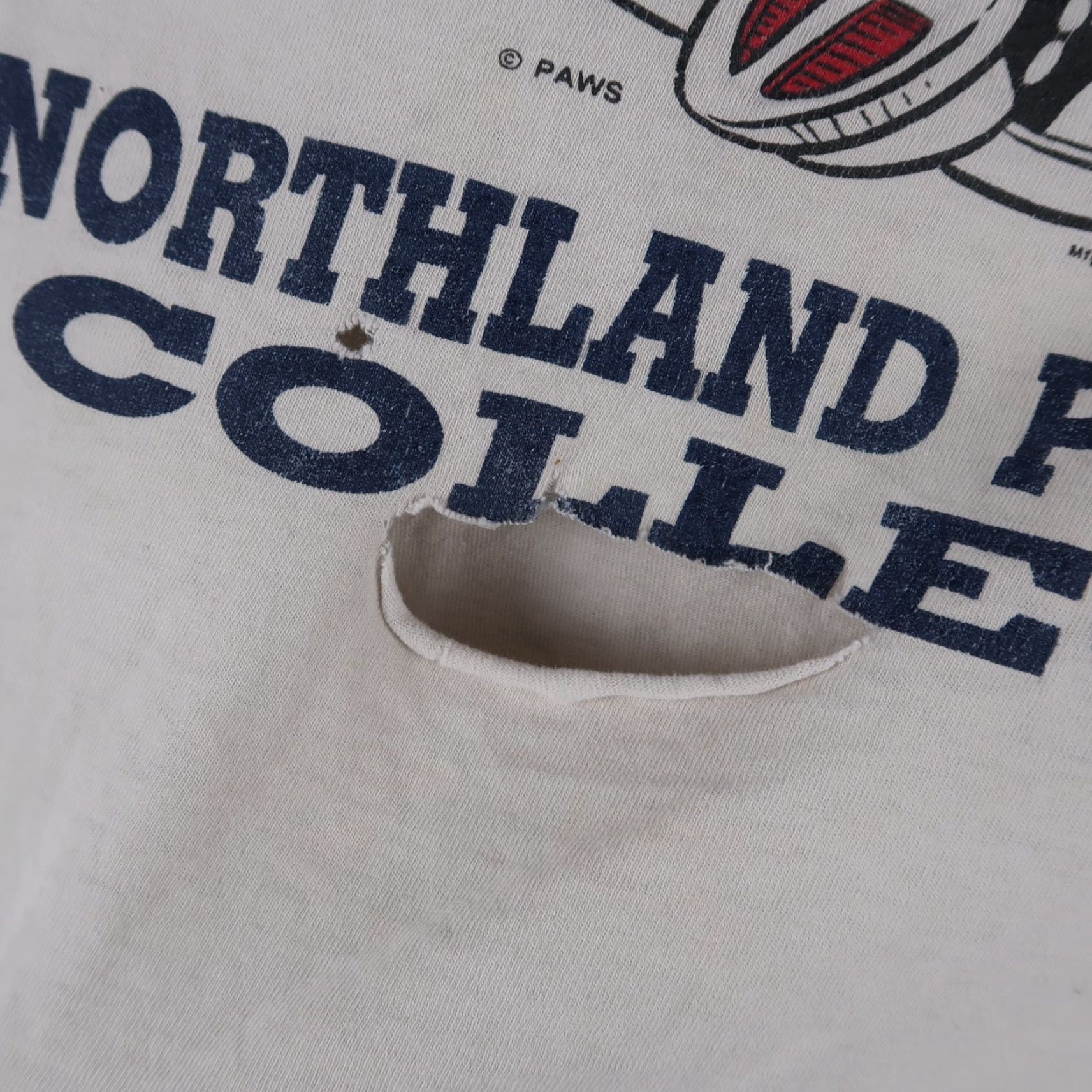 Vintage VINTAGE Garfield Northland Pioneer College T Shirt L White Men's 90s USA Made Art: Graphic Print Size US L / EU 52-54 / 3 - 6 Thumbnail