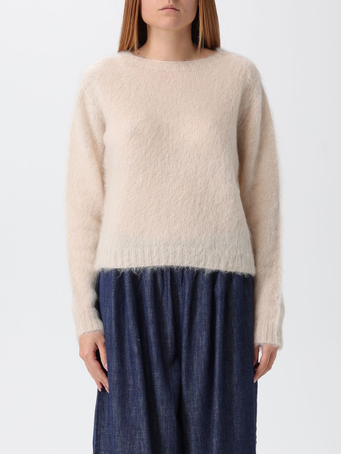 Max Mara Max Mara Sweater Woman Beige Size L / US 10 / IT 46 - 1 Preview