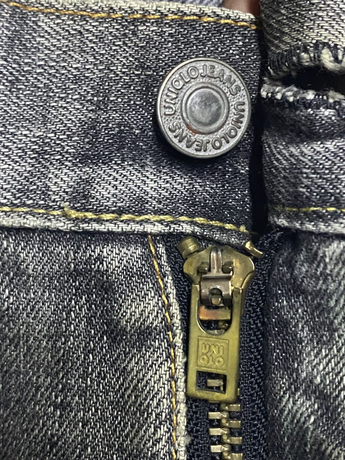 Undercover × Uniqlo Vintage Uniqlo B002 Grey Denim Distressed Flare Bootcut Jean Size US 33 - 10 Thumbnail