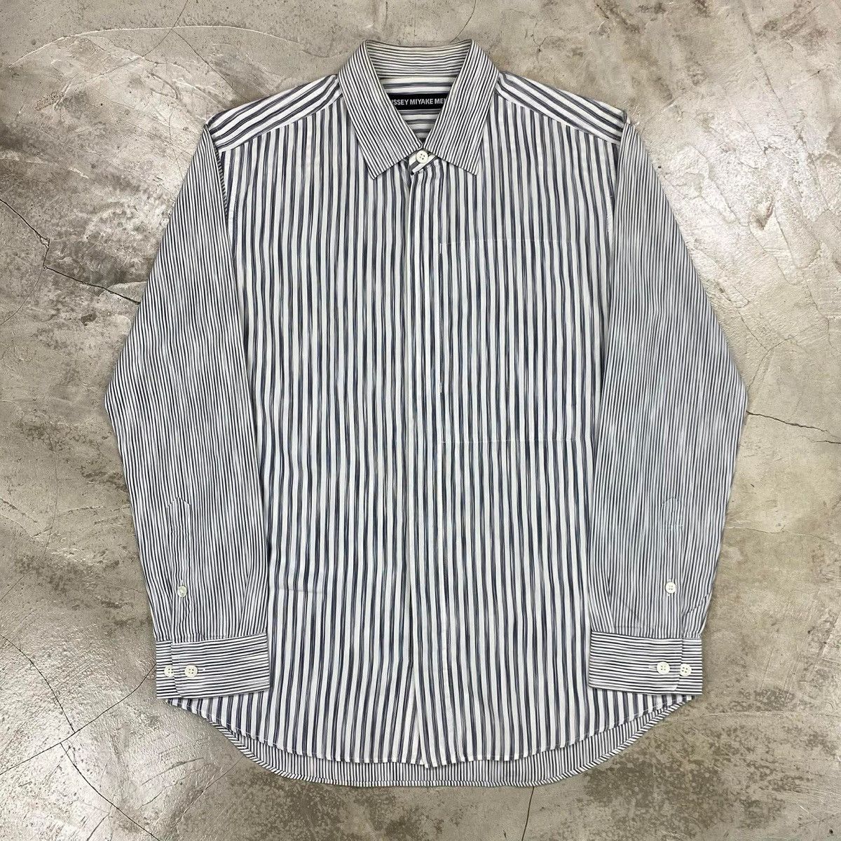 Issey Miyake FW2014 Special Stripe Shirt Size US S / EU 44-46 / 1 - 1 Thumbnail