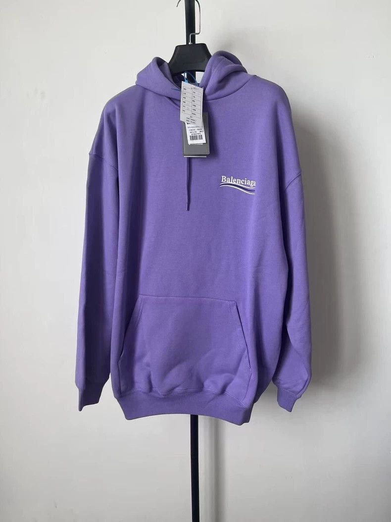 Balenciaga Balenciaga LogoLogoEmbroidered Pullover Hoodie Size XS / US 0-2 / IT 36-38 - 1 Thumbnail