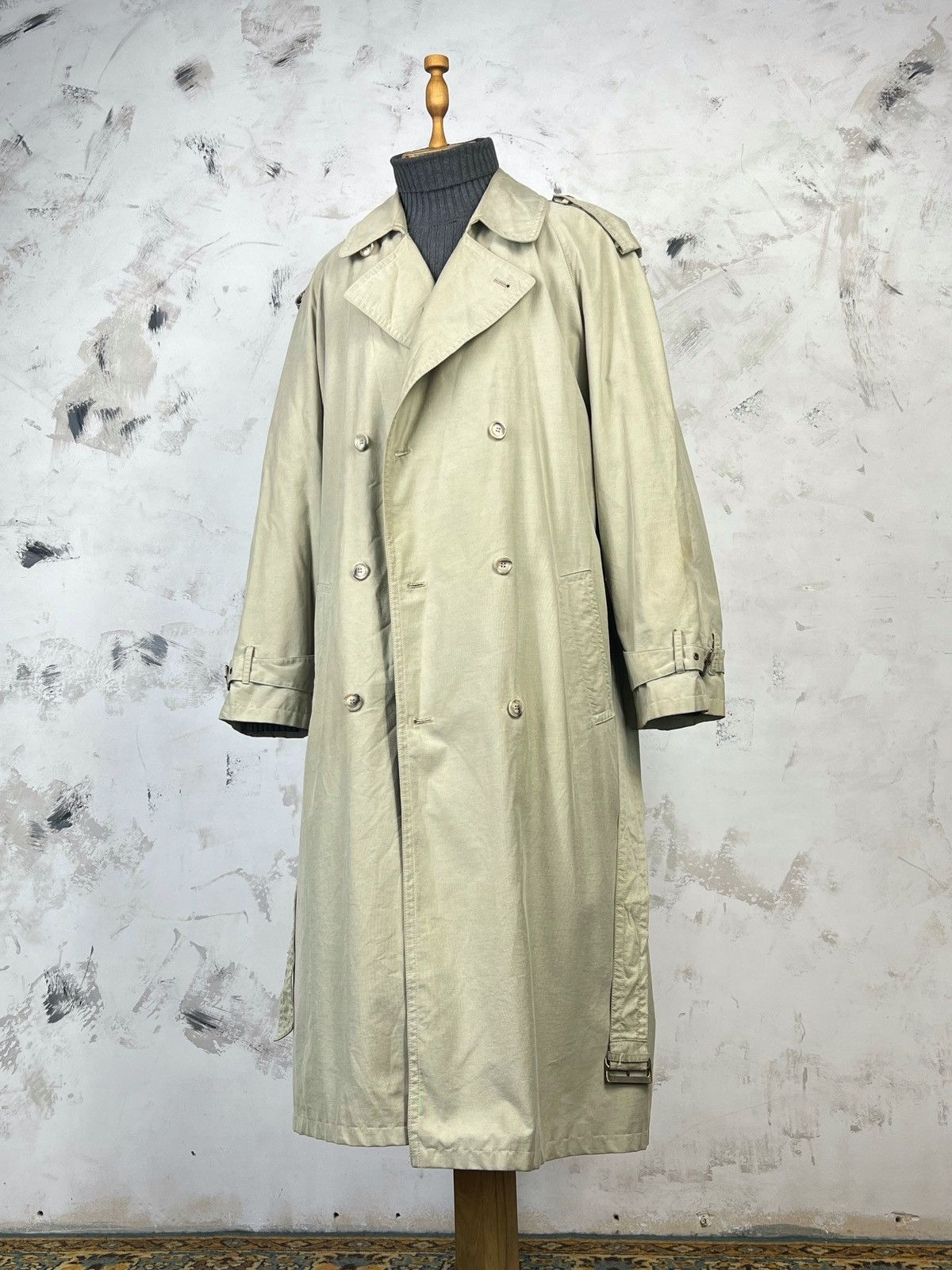 Vintage Vintage Double Breasted Trench Coat Belted Size 54 XL Size US XL / EU 56 / 4 - 2 Thumbnail