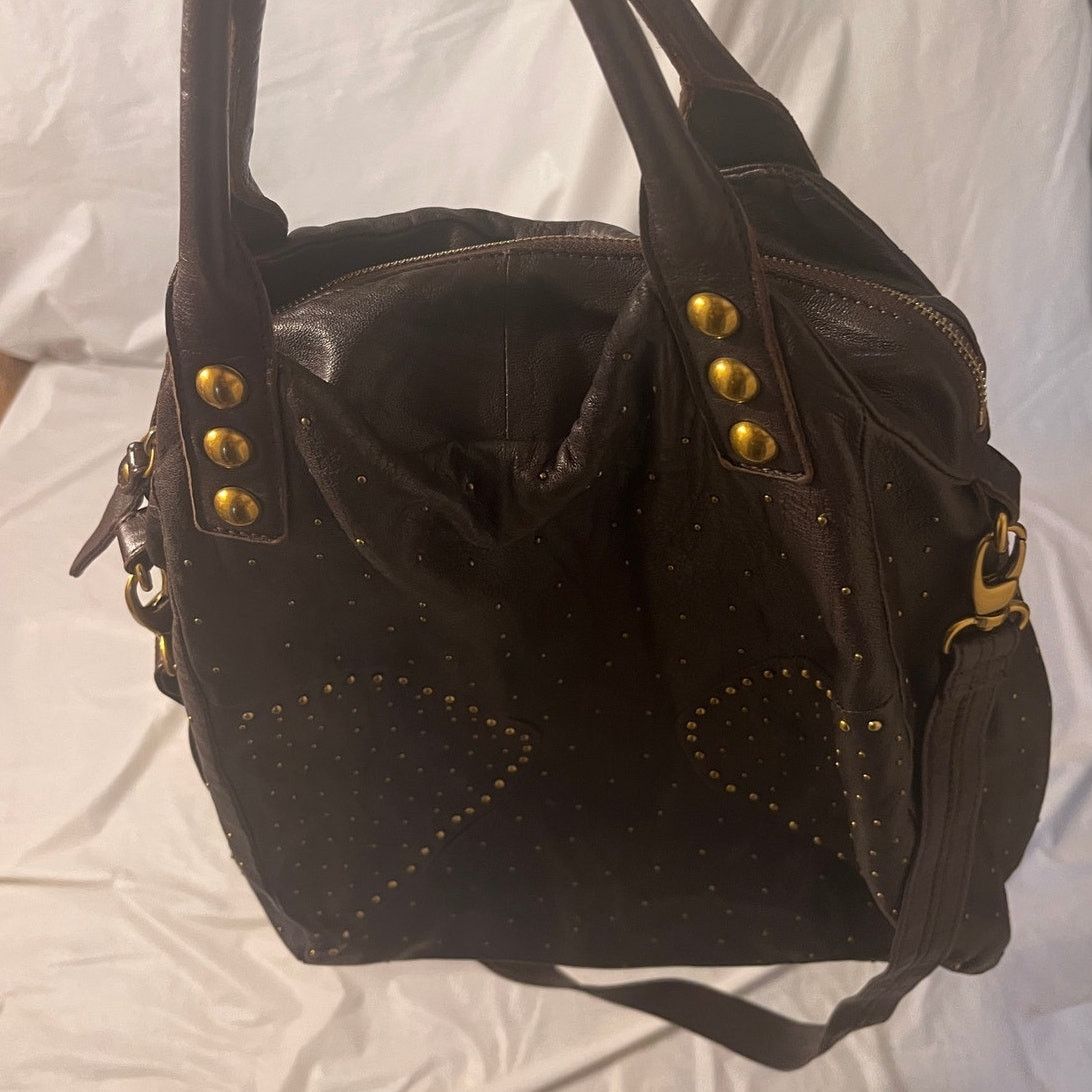 Other Vintage Abro brown leather crossbody bag with top handle Size ONE SIZE - 16 Thumbnail