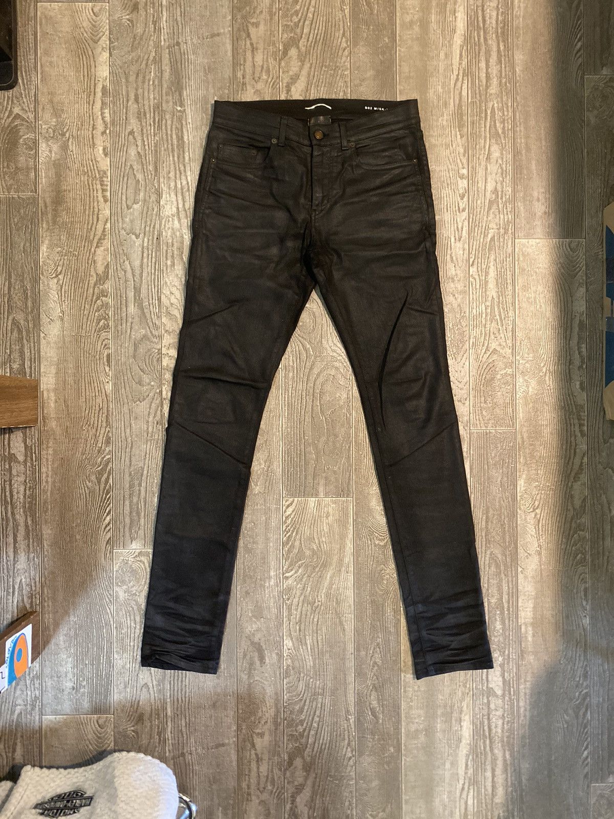 Saint Laurent Paris Saint Laurent Paris D02 Waxed Denim 2014 Size US 30 / EU 46 - 1 Thumbnail