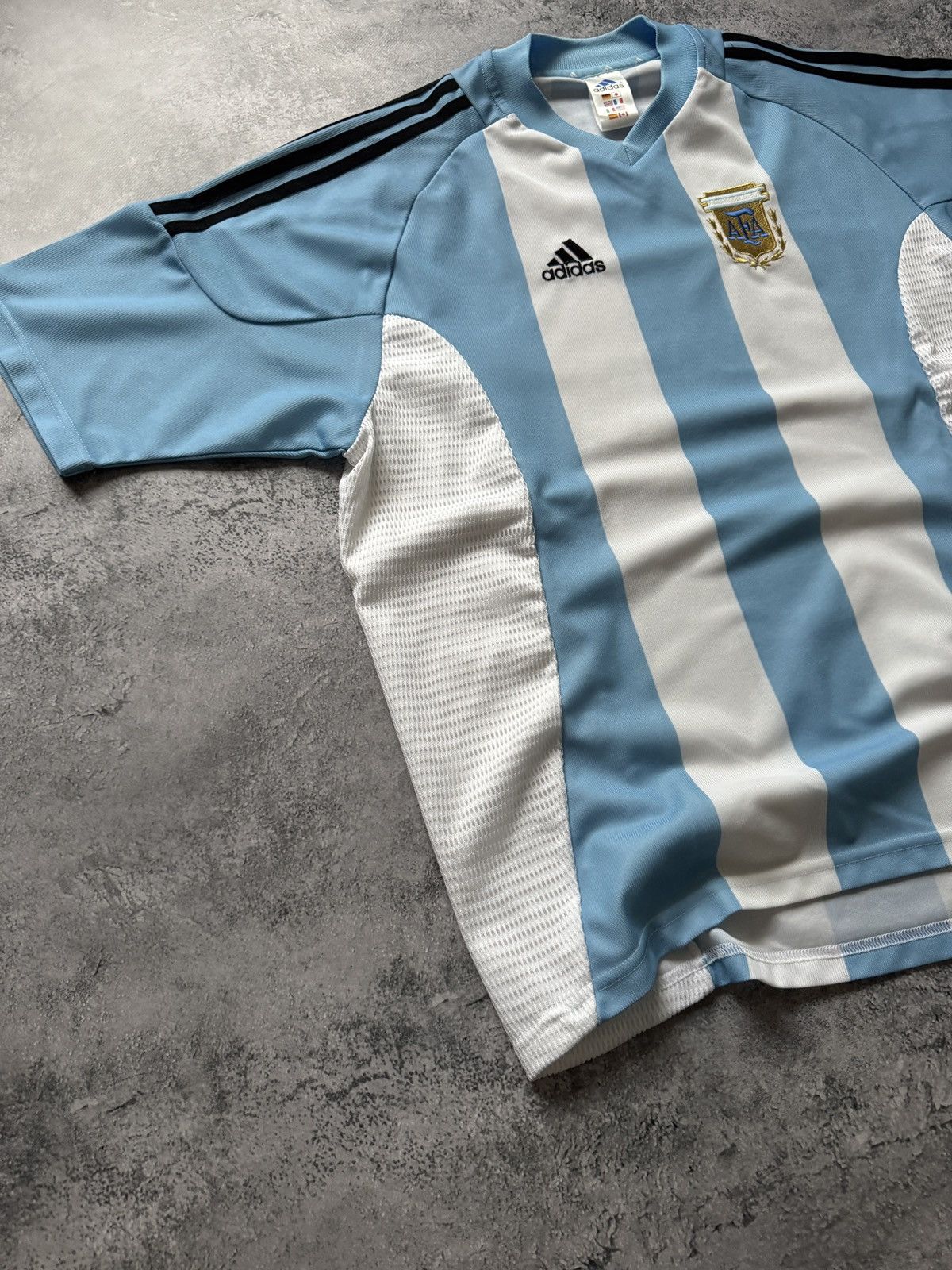 Adidas ARGENTINA 2002/04 Adidas Home Football Jersey size L Size US L / EU 52-54 / 3 - 3 Thumbnail